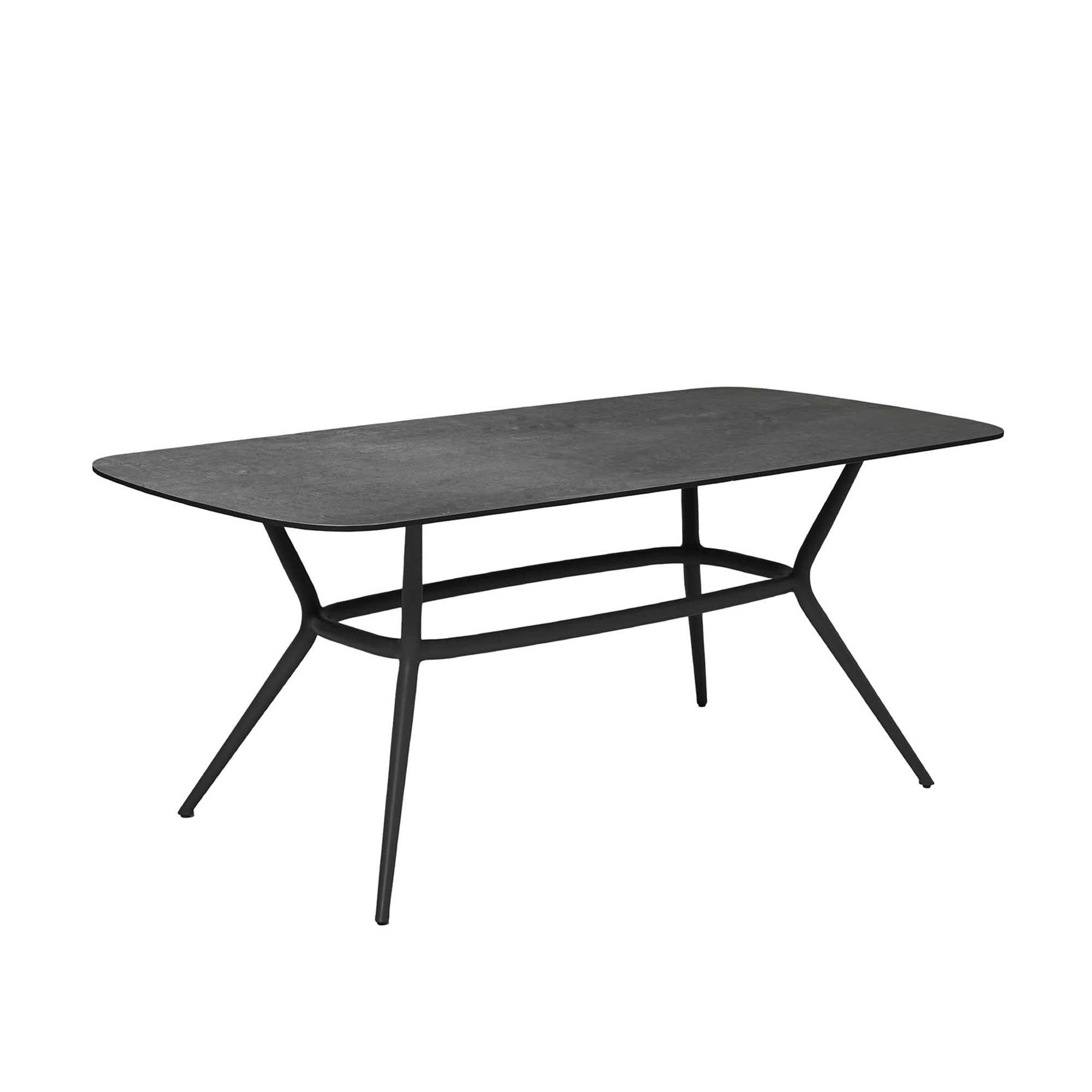 Cane-Line - Joy Oval Table 180, Dark Grey - Matbord utomhus - Cane-line Design Team - Grå - Naturmaterial/Metall