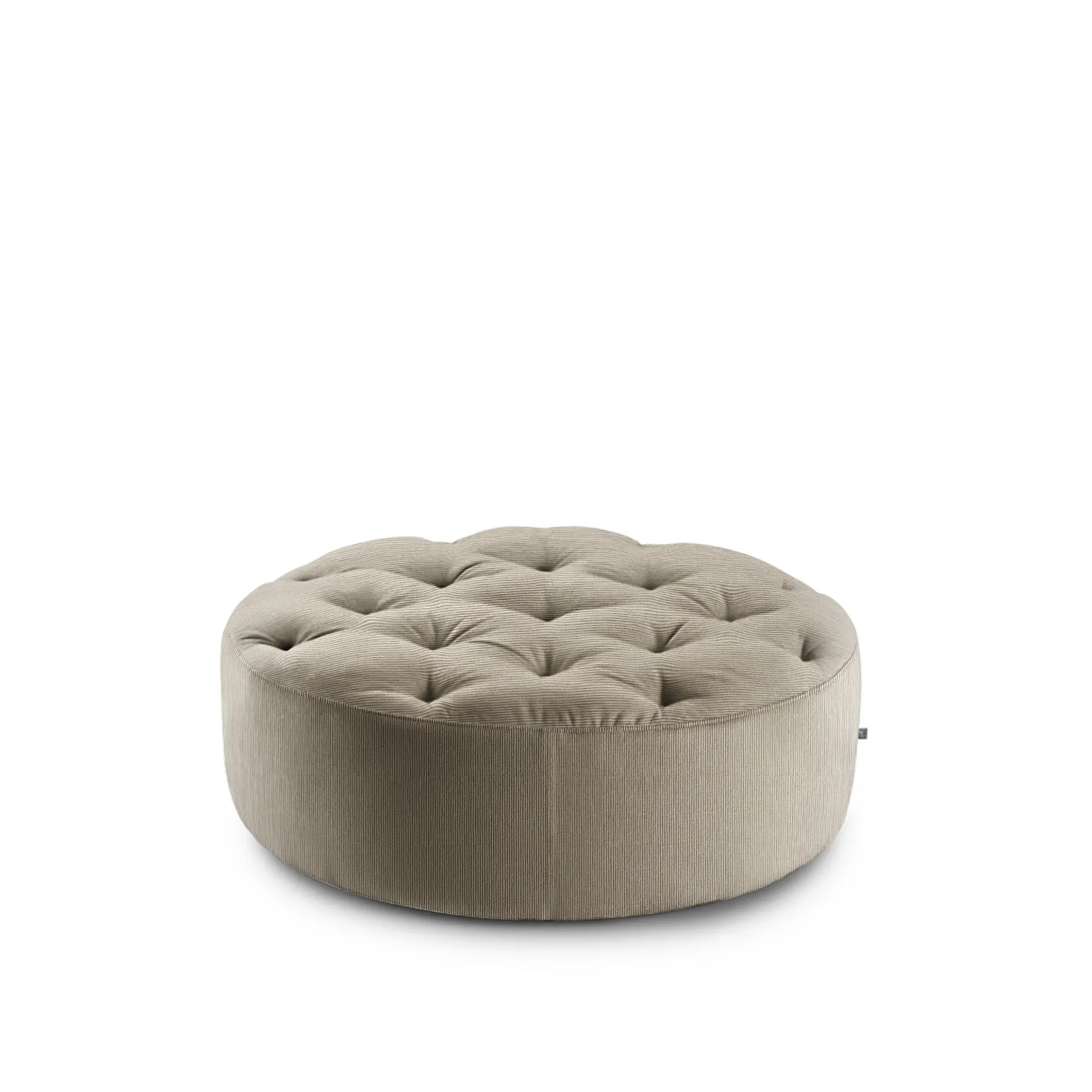 Wheel sittpuff flera knappar Ø 80 cm