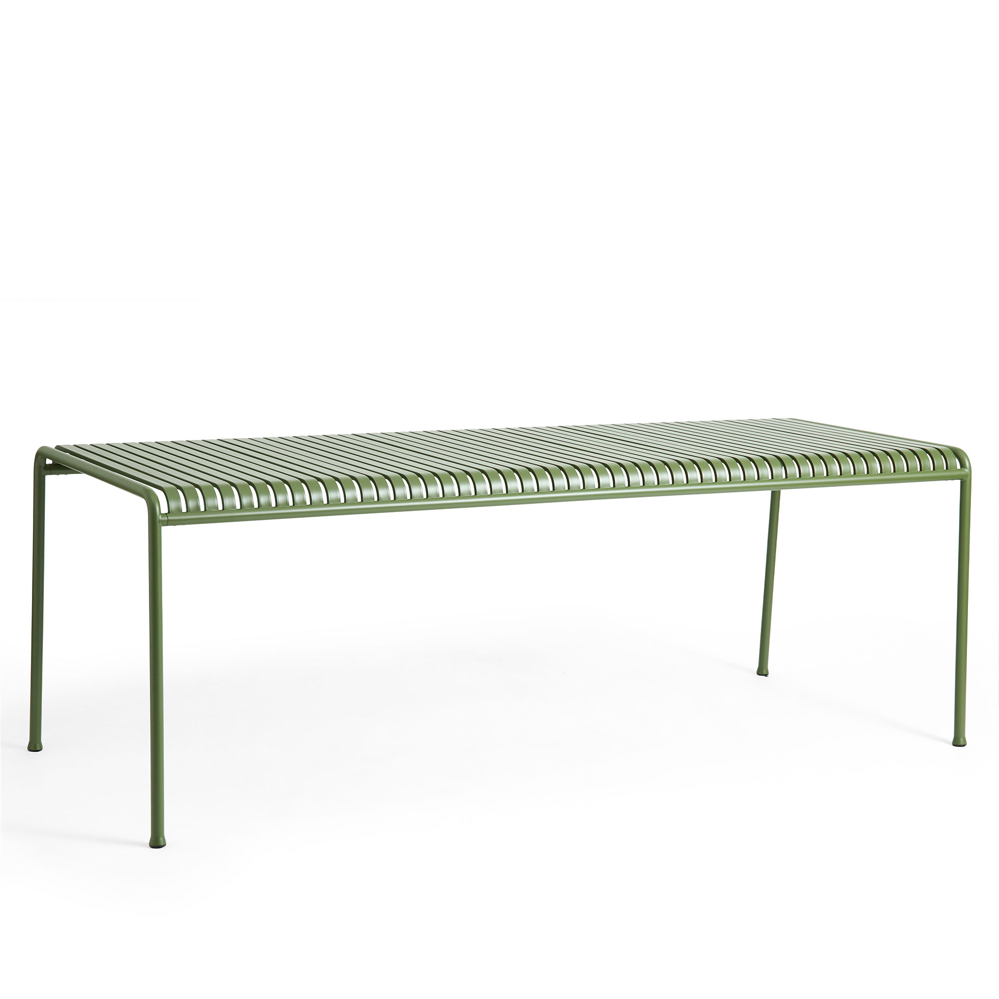 HAY - Palissade Table L220 x W90 x H75 4 Legs Olive - Matbord utomhus - Ronan & Erwan Bouroullec - Metall