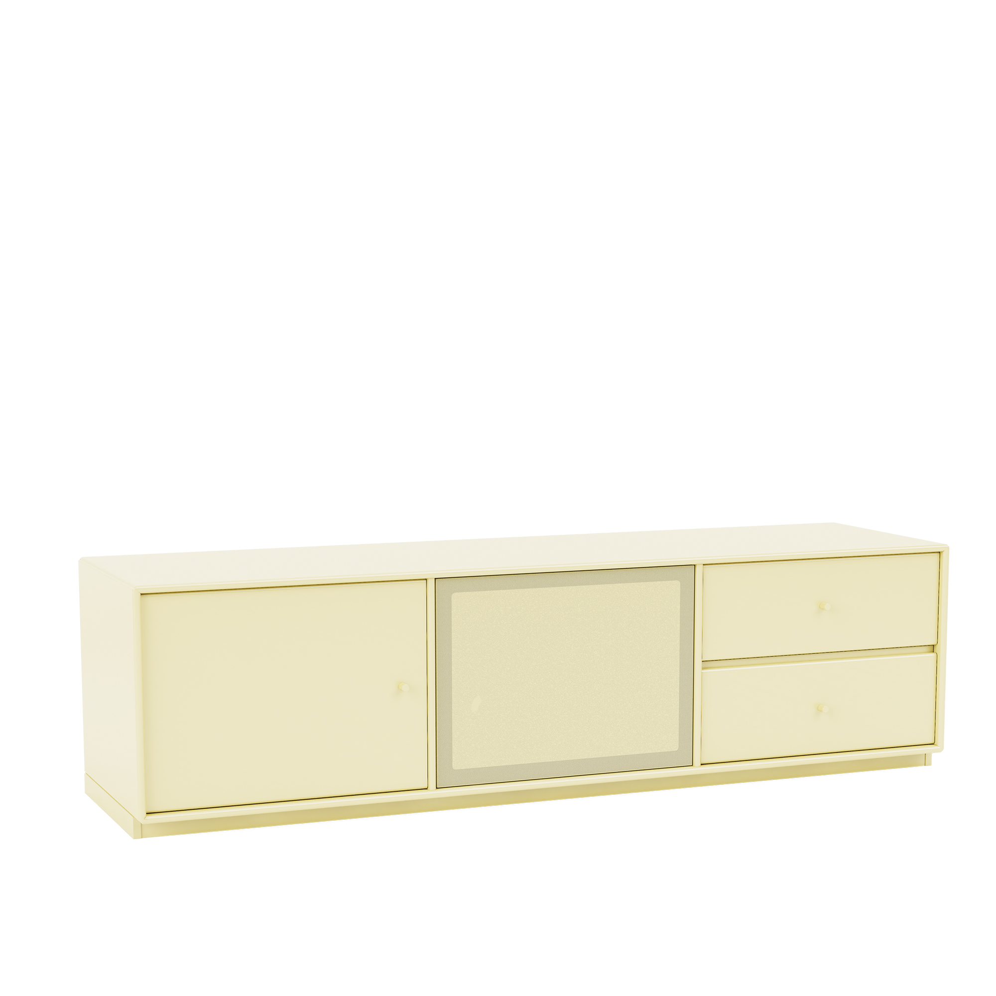 Montana - OCTAVE VI TV Bench, 06-Plinth3cm, 159 Camomile - TV-bänkar - designer_peter_j_lassen - Gul - MDF