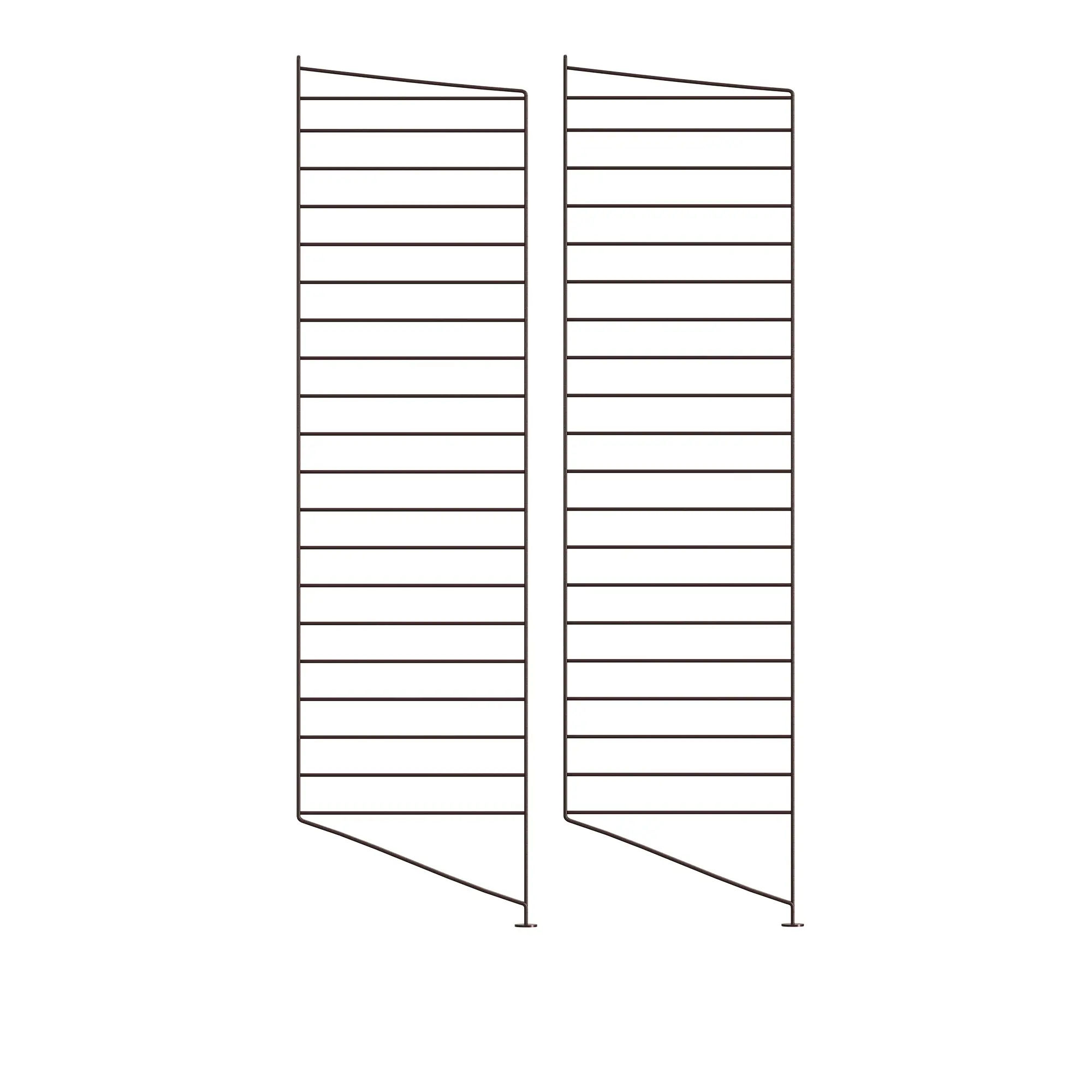 Golvgavel 115 x 30 cm 2-pack mörkbrun