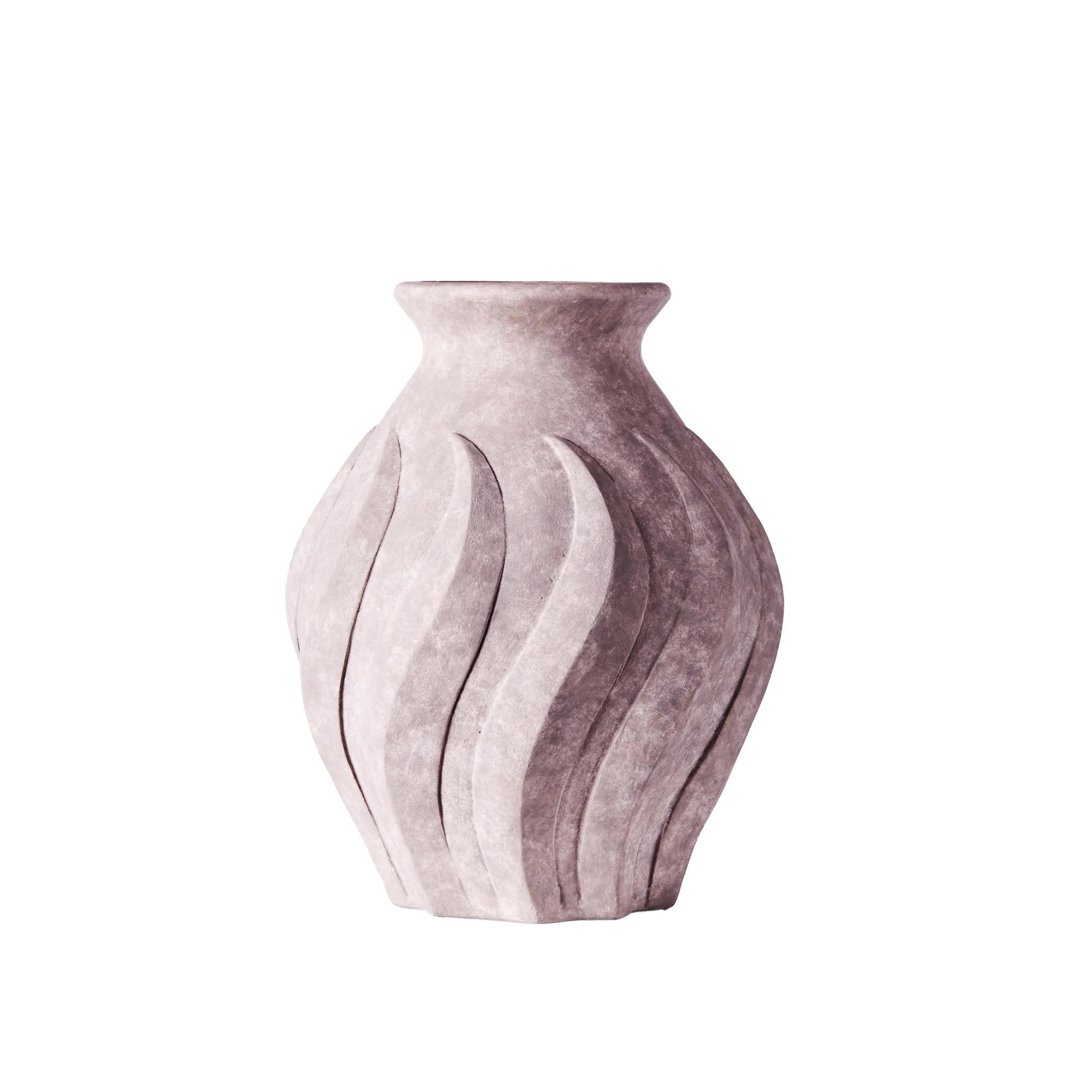 Dusty Deco - Swirl Vase Small, Grey - Vaser - Edin & Lina Kjellvertz - Grå