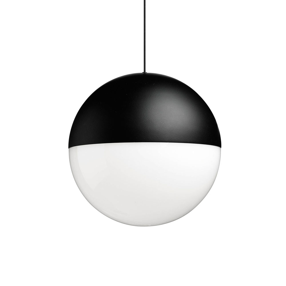 Flos - String Light Round Black - Pendellampor - Michael Anastassiades - Svart