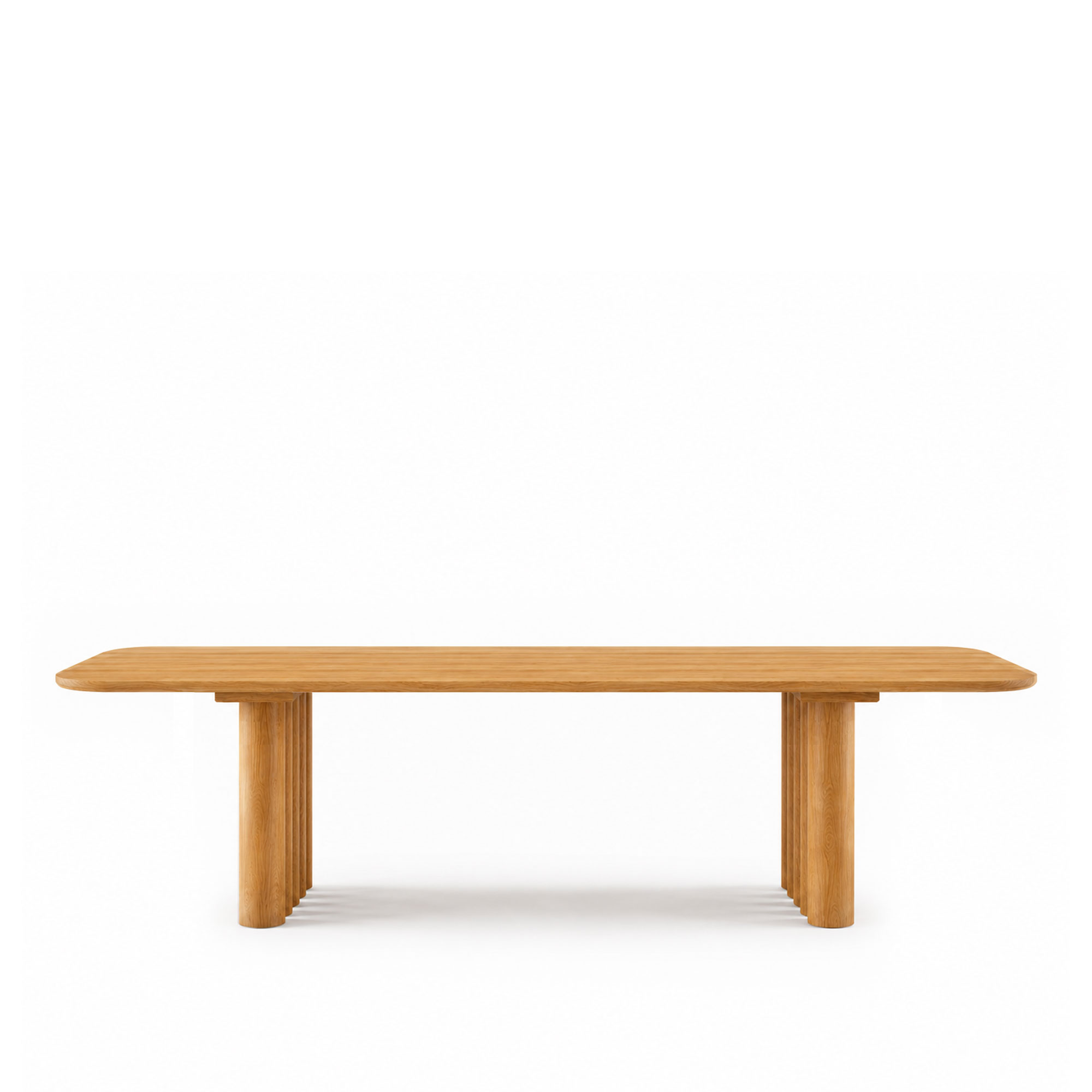 Dk3 - Plush Table Rectangular 30mm tabletop 130mm legs L300 x W100 x H72 cm Max 2 extension leaves Oak - oil - Matbord - Orange | Möbler - Bord - Matbord | Möbelexperten