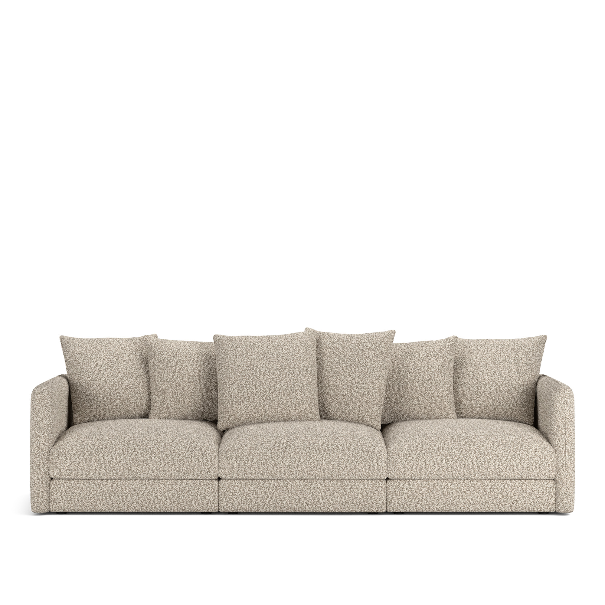 NOGA - Pavarotti 3-Seater, Removable Cover, Cushion Variant 01, Vellus 03 - Soffor - Beige