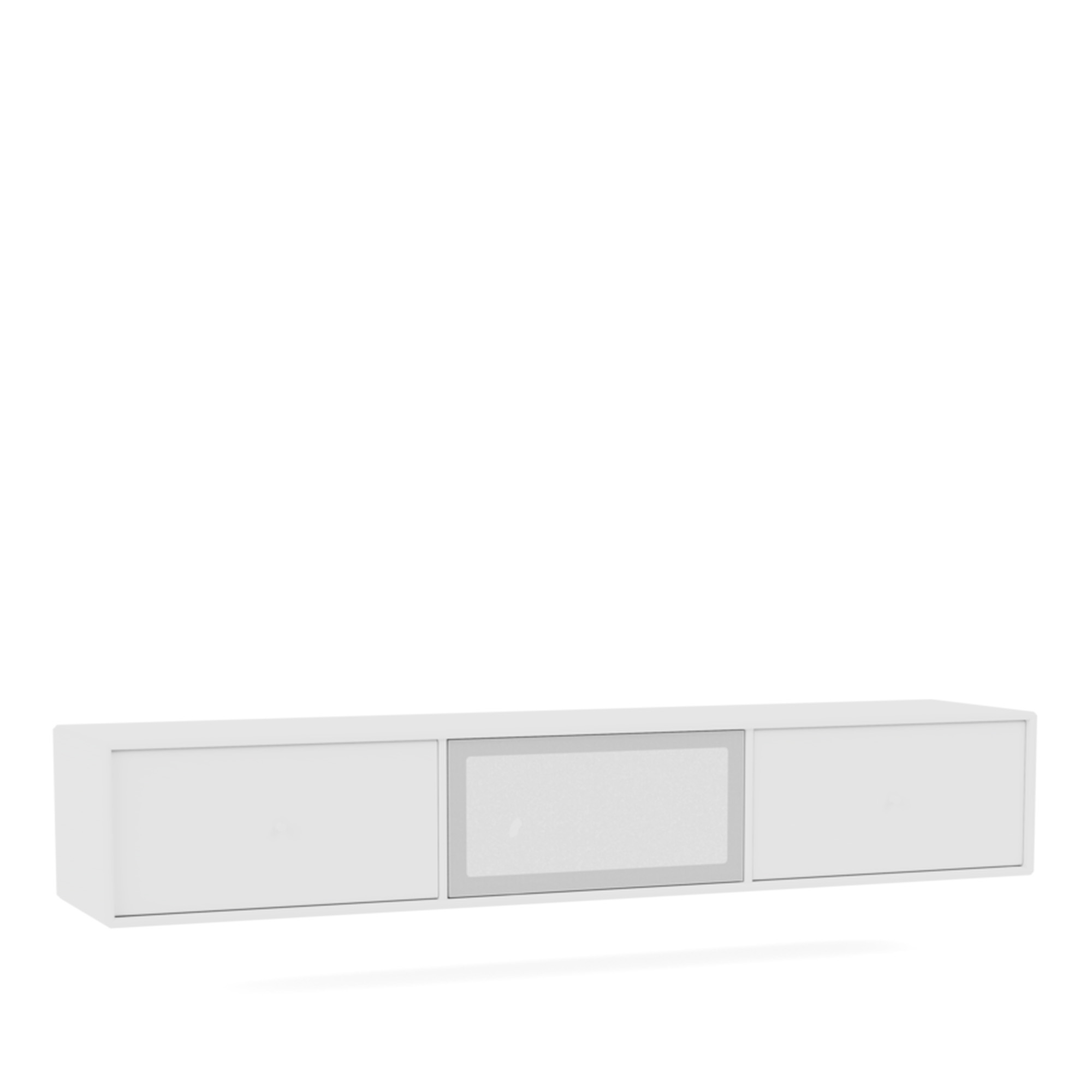 montana - octave v tv bench, 04-suspensionrails, 101 new white - quickship - tv-bänkar - peter j. lassen - vit - mdf