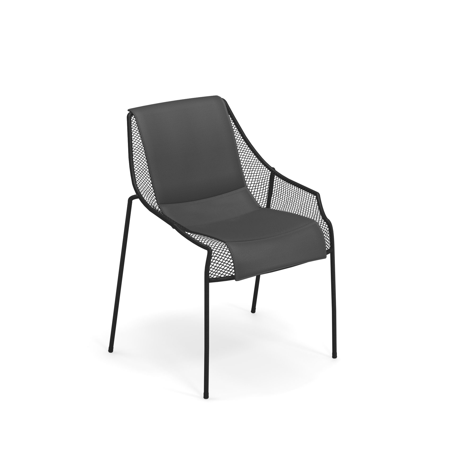 EMU - Heaven Chair, Black, Cushion: Dark Grey - Puutarhatuolit - Jean-Marie Massaud - Musta