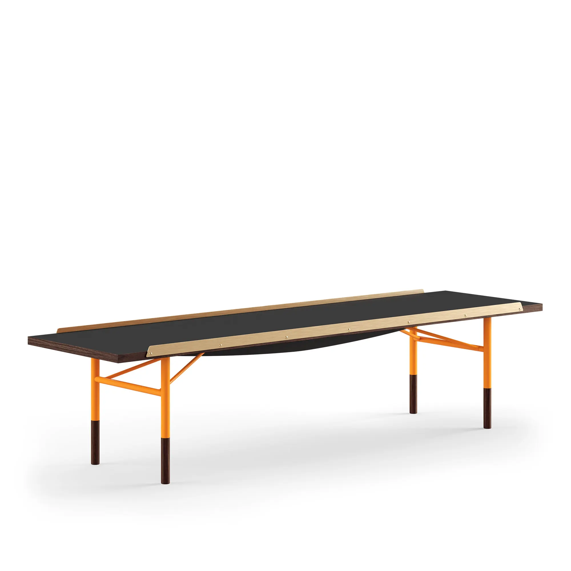 Table Bench Large med mässingskanter