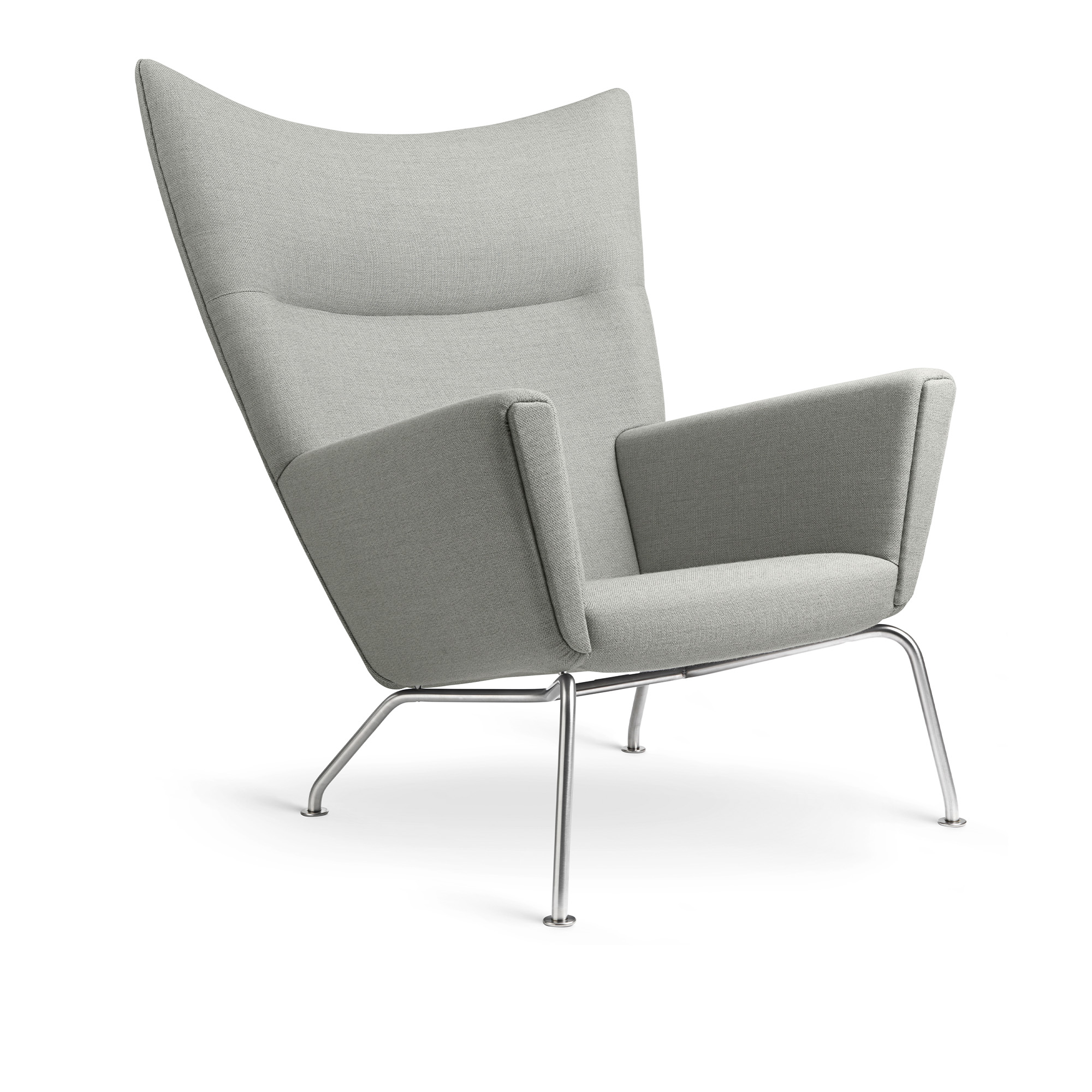 Carl Hansen - CH445 Wingchair Passion 13101 Stainless HR FSC®70% - Fåtöljer - Hans J. Wegner - Grå - Trä | Möbler - Fåtöljer Och Puffar - Fåtöljer | Möbelexperten