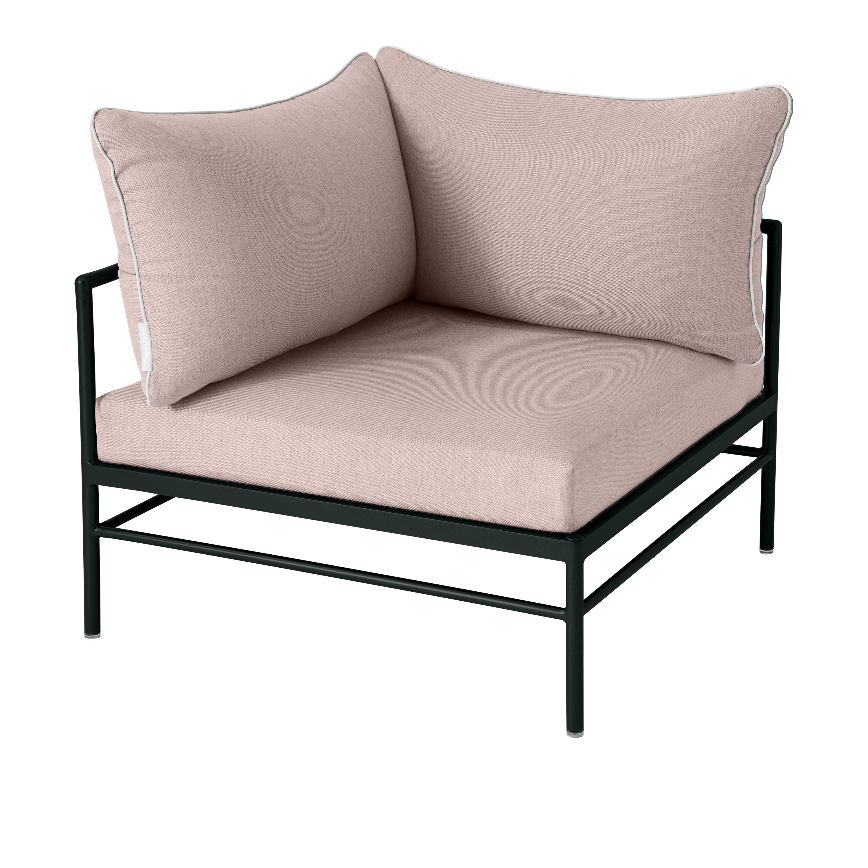 Fermob - Rivage Corner Armchair &ndash; Liquorice, Papyrus - Soffor utomhus