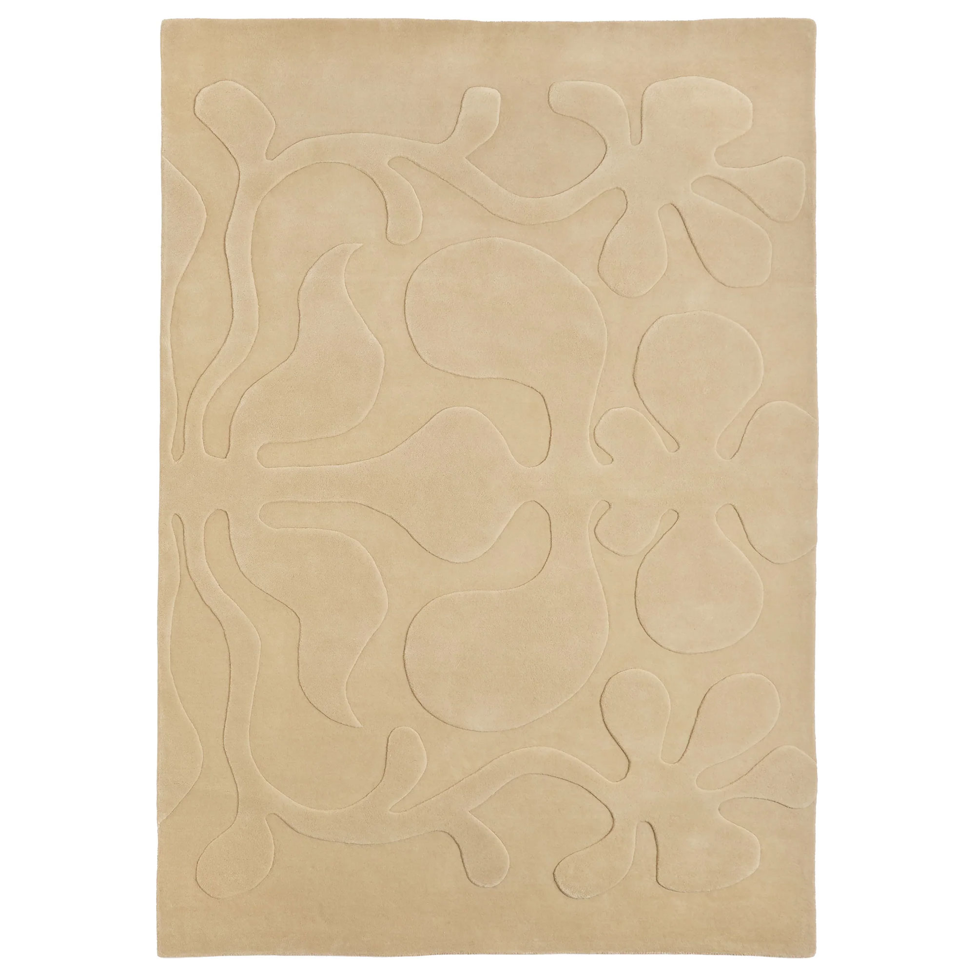 Nanimarquina - LUCIA EAMES ROOTED IVORY 170x240 CM - Ullmattor - Lucia Eames - Beige - Ull