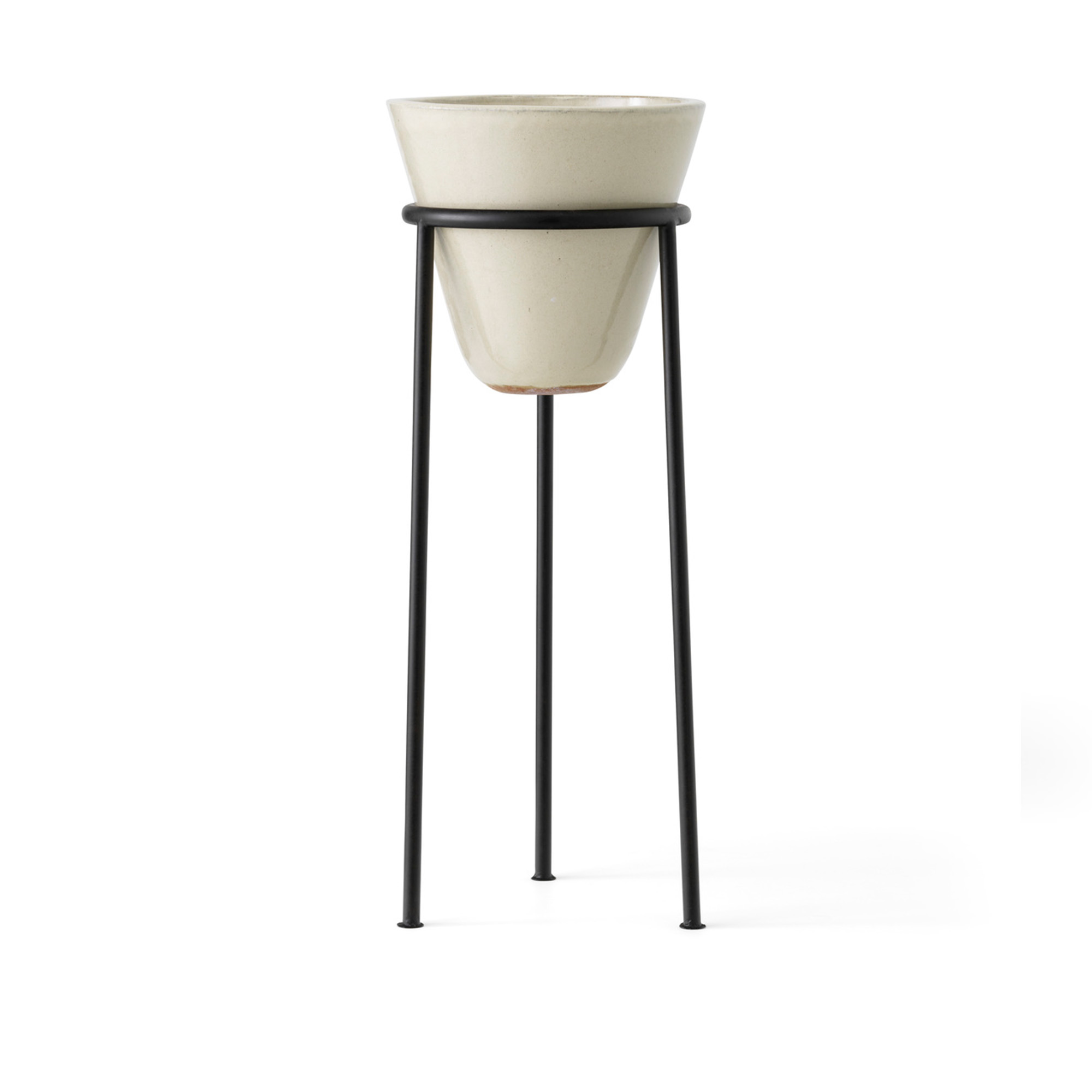 Audo Copenhagen - Daiza Planter, H65/Ø25, Ivory - Krukor & vaser - Vit