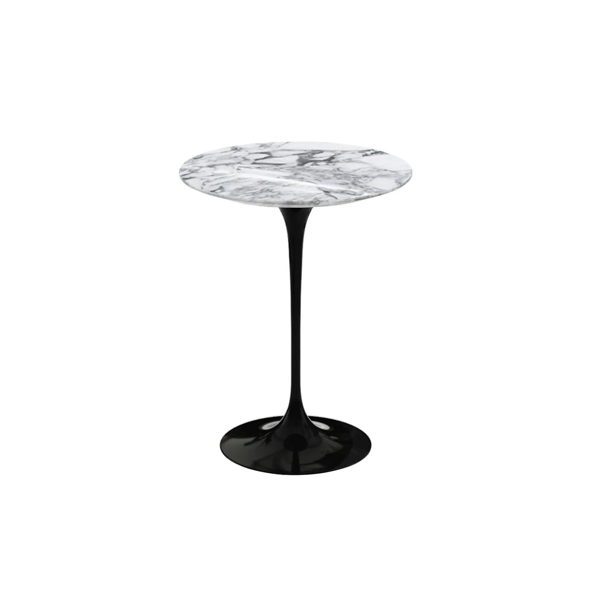 Saarinen Round sidobord Ø 41 cm Black