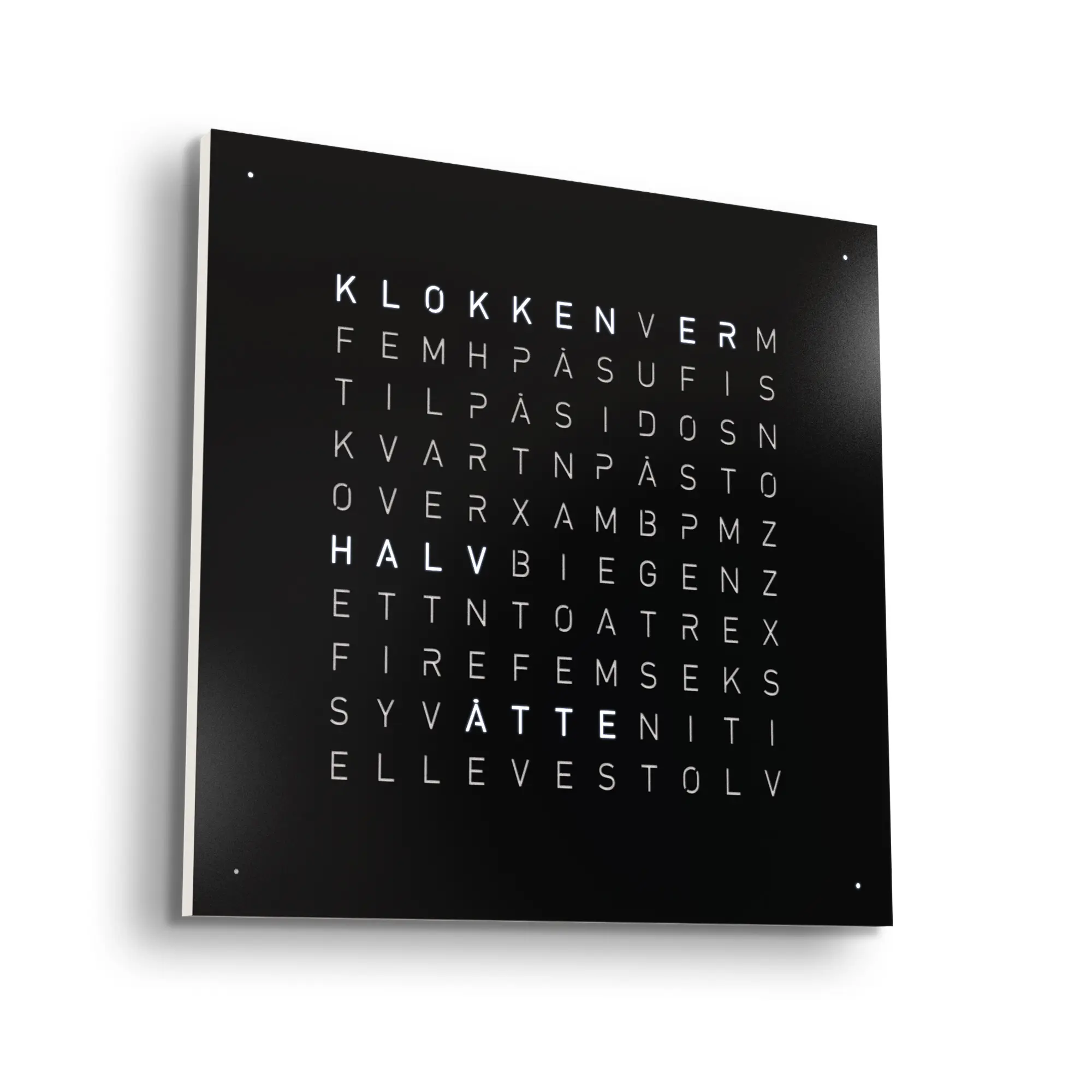 Qlocktwo Earth 45 Creator's Edition – Black Pepper