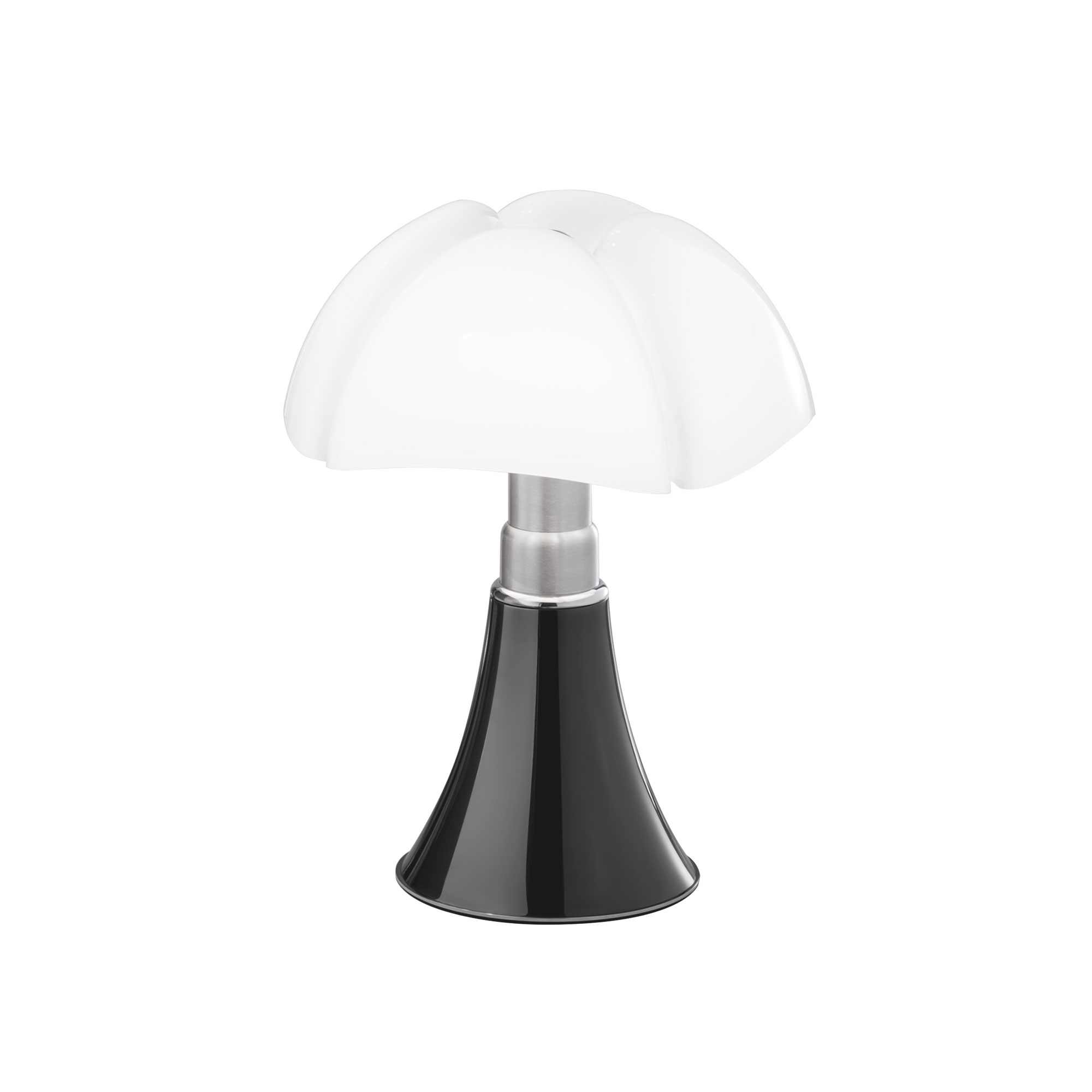 Martinelli Luce - Minipipistrello Touch Dimmer, Titanium - Bordslampor - Gae Aulenti - Silver