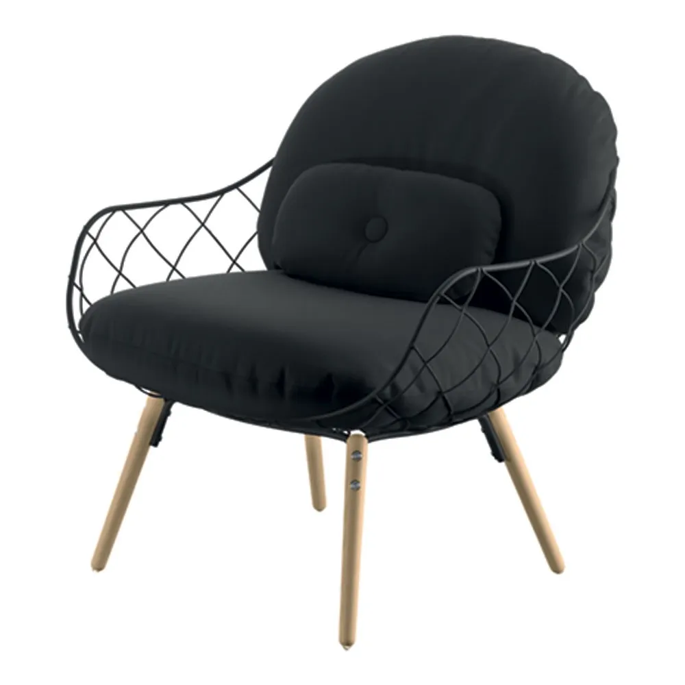 Pina Lowchair Green legs/Green seat/Green cush Steelcut 935