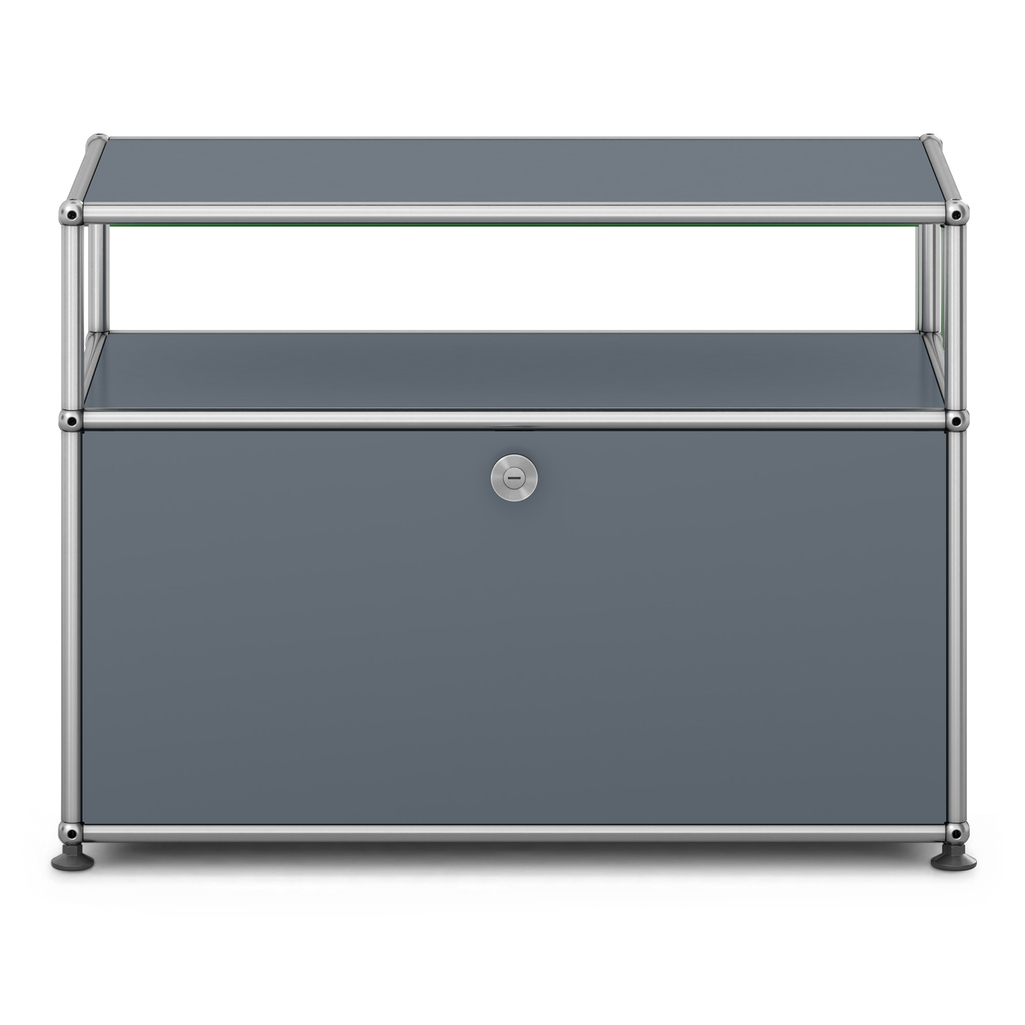 USM - USM Haller Occasional Furniture O1 USM Mid Gray - Sidobord - Fritz Haller & Paul Schärer - Grå | Möbler - Bord - Sidobord | Möbelexperten