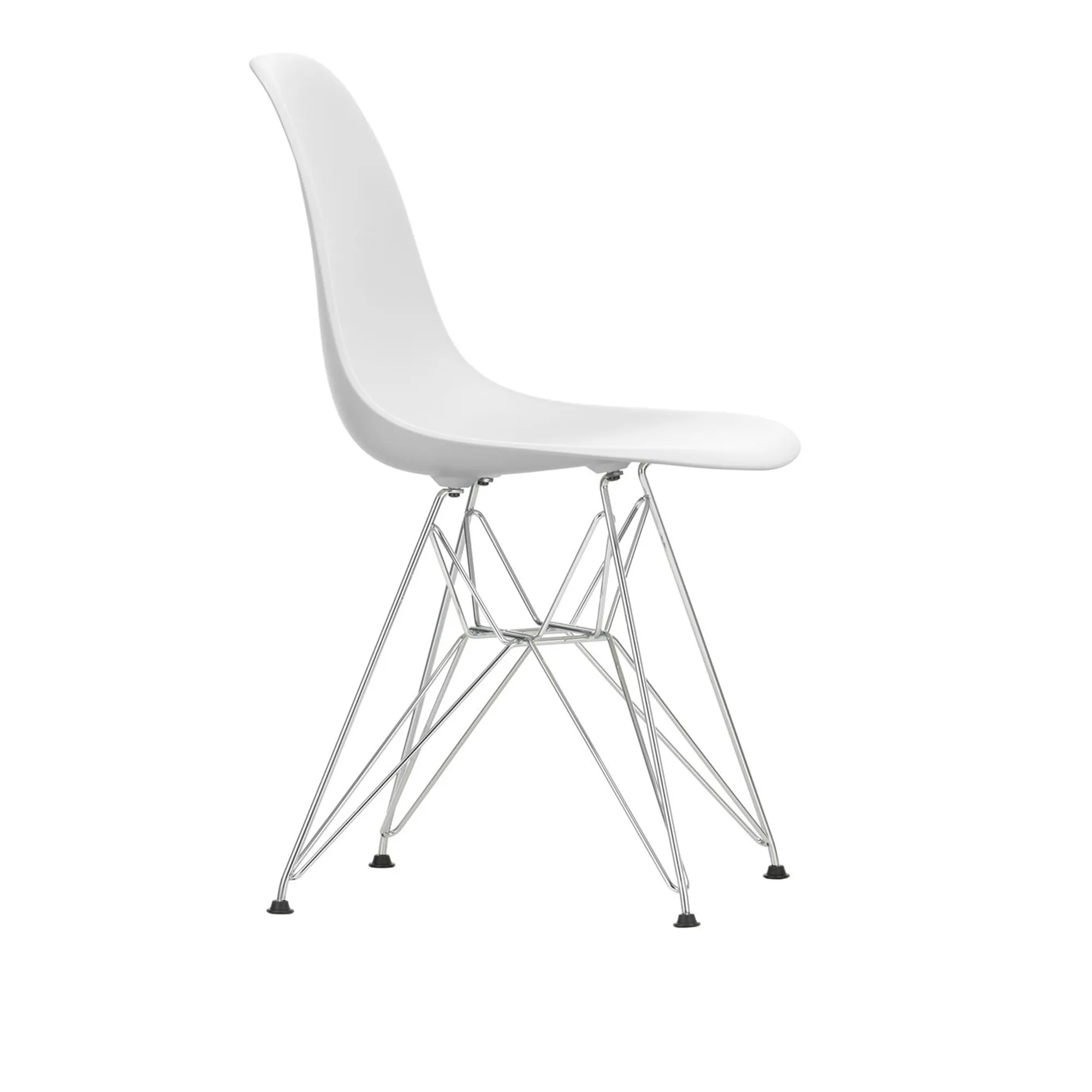 Eames RE Plastic Chair DSR stol Chrome