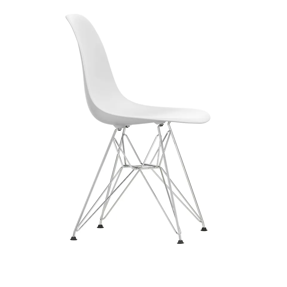 Eames RE Plastic Chair DSR stol Chrome