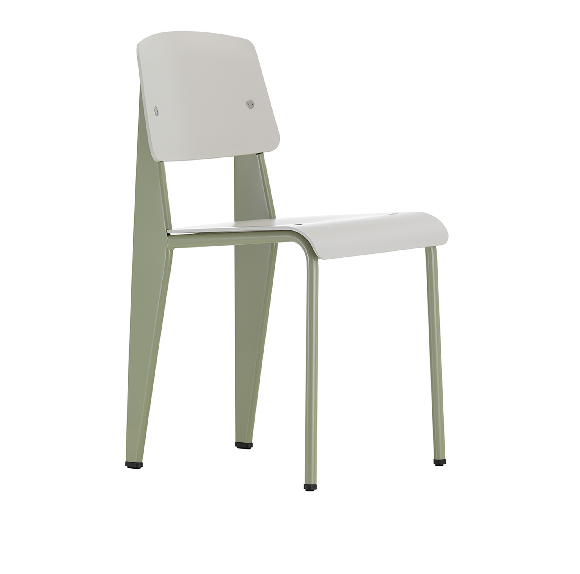 Vitra - Standard SP, Prouvé Gris Vermeer, Warm Grey  - Matstolar - Jean Prouvé - Grå - Metall/Plast