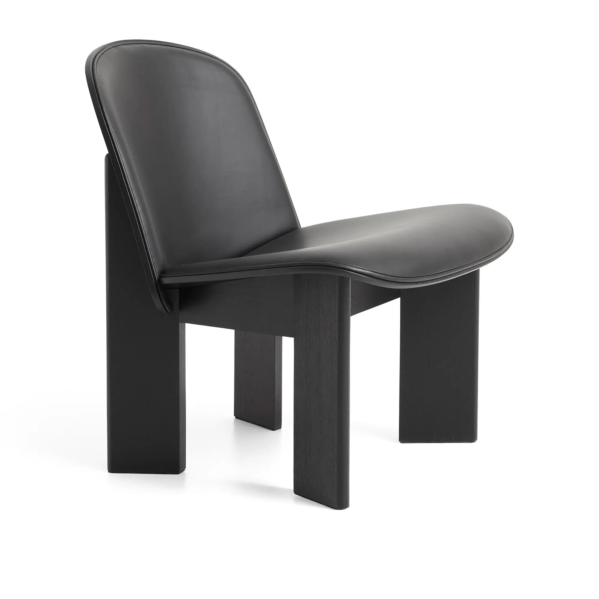 Chisel lenestol Front Upholstery Black Oak