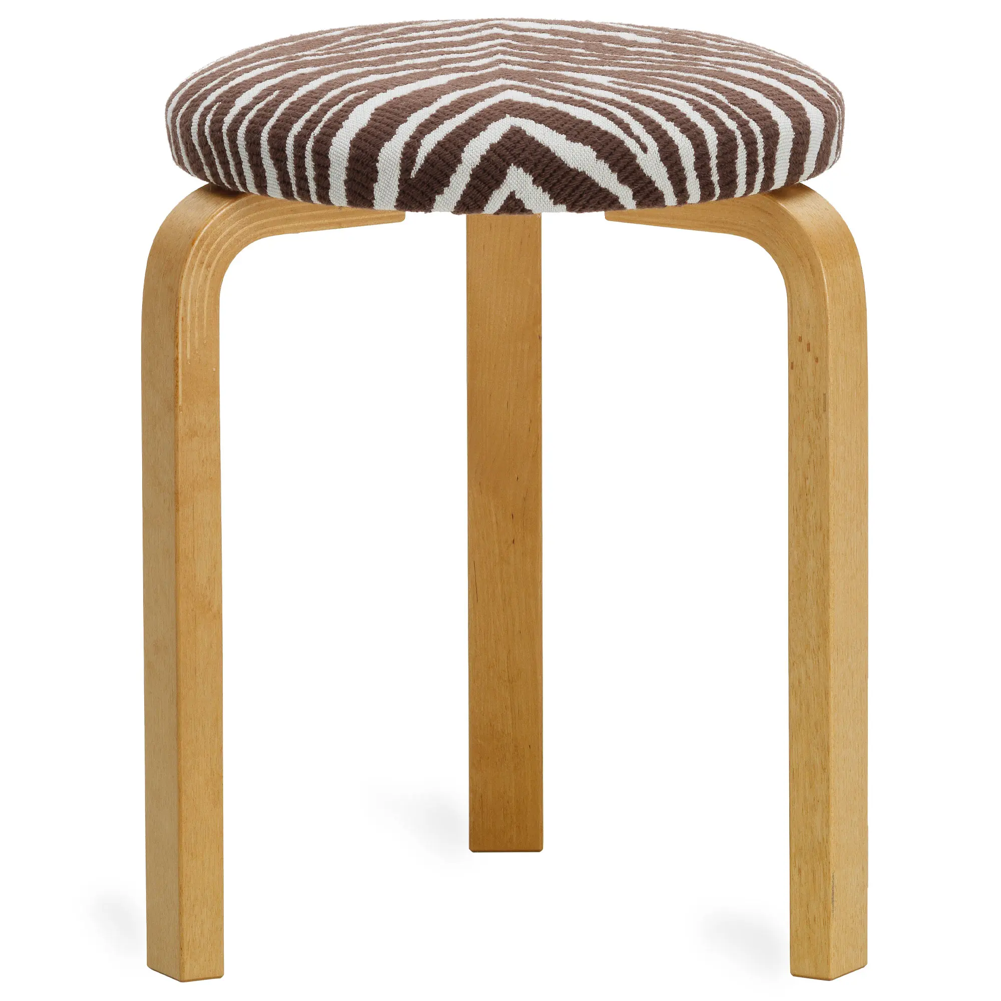 Stool 60 sittpall honungsbetsad björk / brun zebra