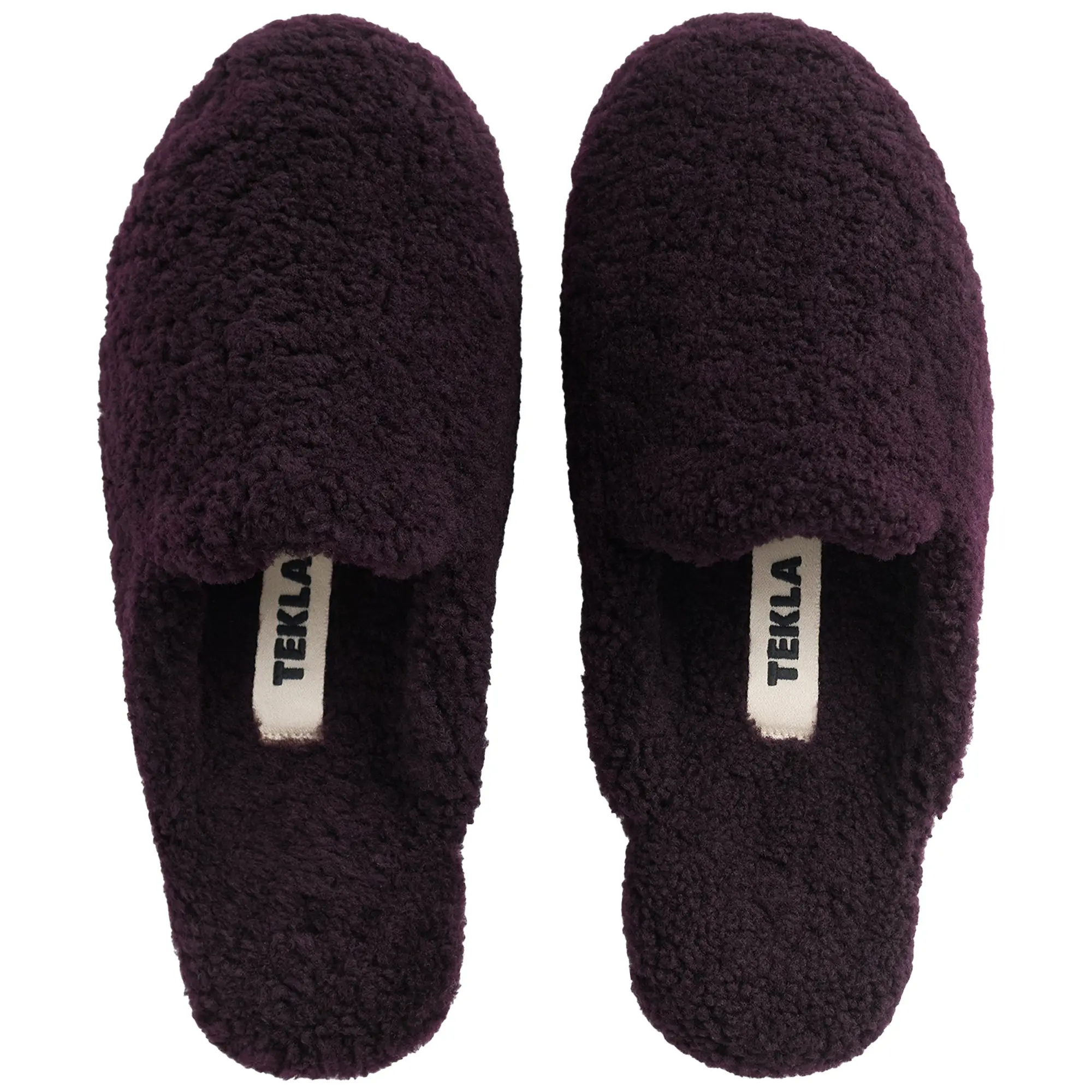 Shearling Wine tofflor