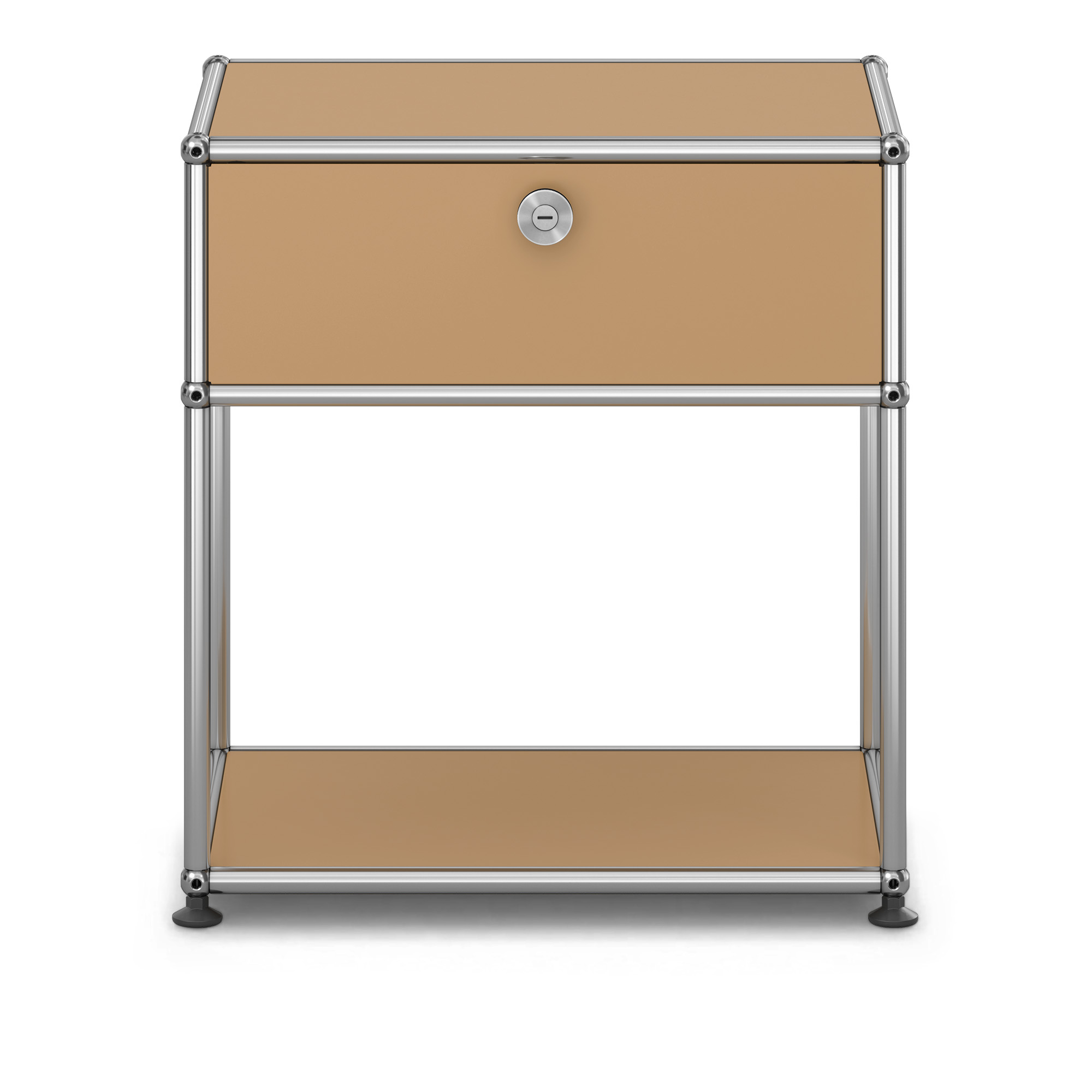 USM - USM Haller Bedside Table M54 USM Beige - Sängbord - Fritz Haller & Paul Schärer - Beige - Metall | Möbler - Bord - Sängbord | Möbelexperten