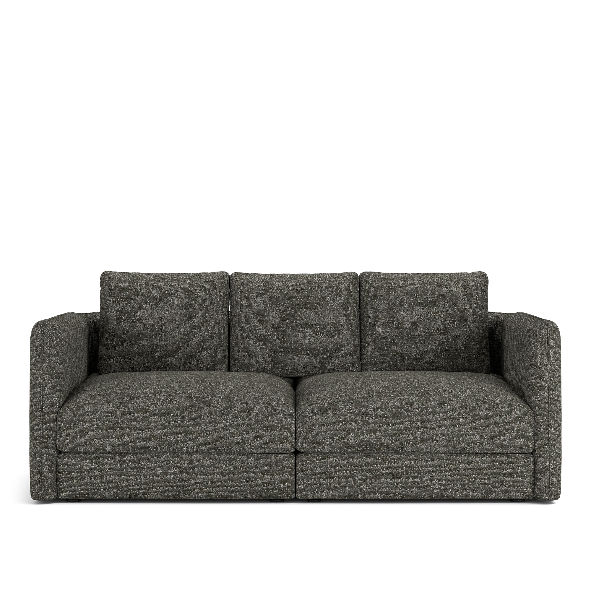 NOGA - Pavarotti 2-Seater, Removable Cover, Cushion Variant 02, Lucinasco 06 - Soffor - Svart