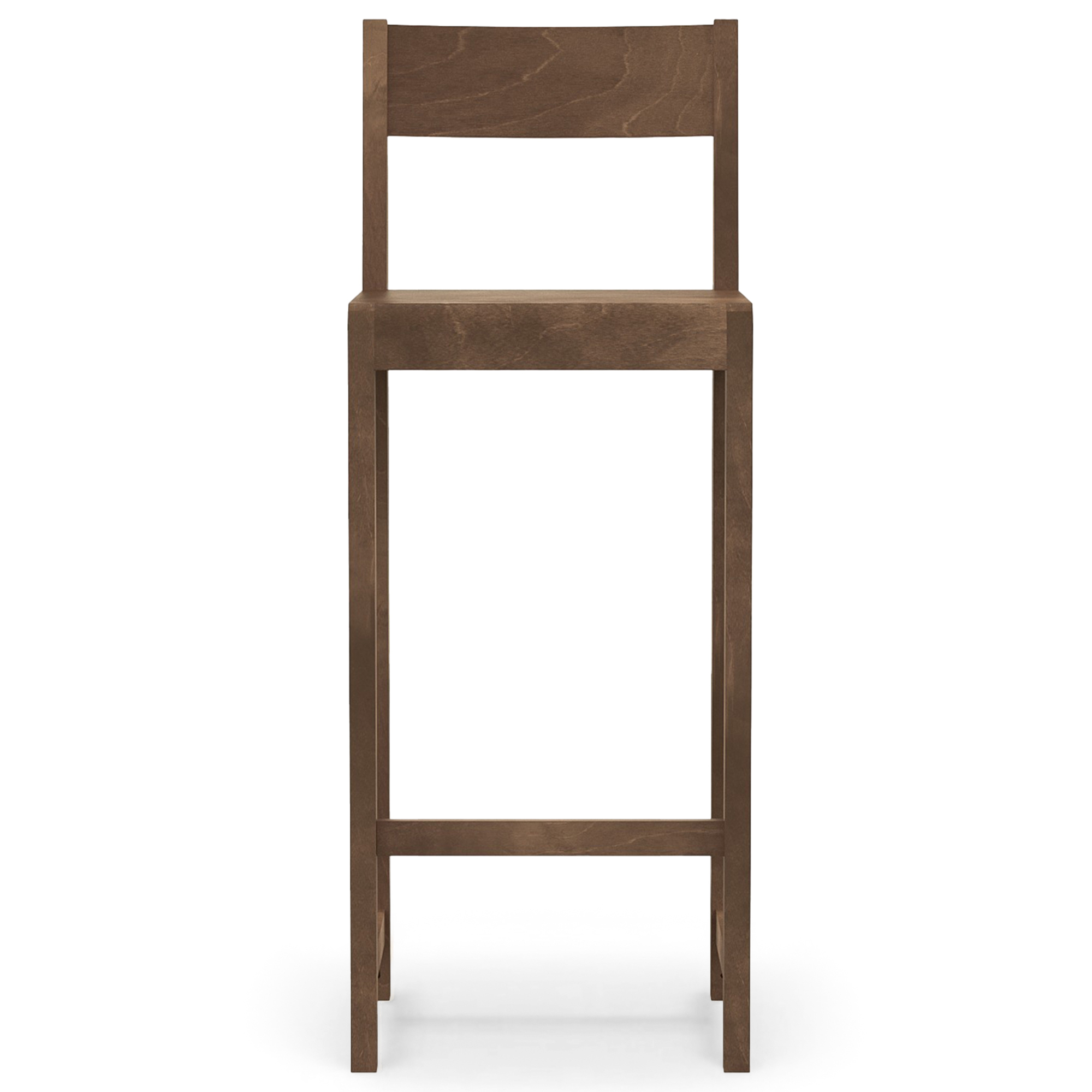 Frama - Bar Chair 01 &ndash; Dark Brown Birch &ndash; H76 - Barstolar - Frama Studio - Tr&auml;f&auml;rgad - Tr&auml;