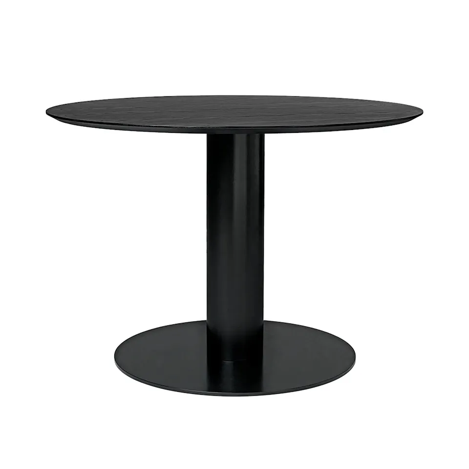 GUBI 2.0 matbord Ø110 cm svart
