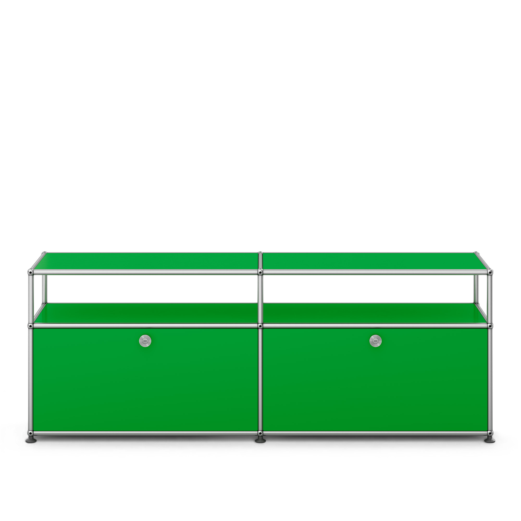 USM - USM Haller O2 USM Green - TV-b&auml;nkar - Fritz Haller & Paul Sch&auml;rer - Gr&ouml;n - Metall