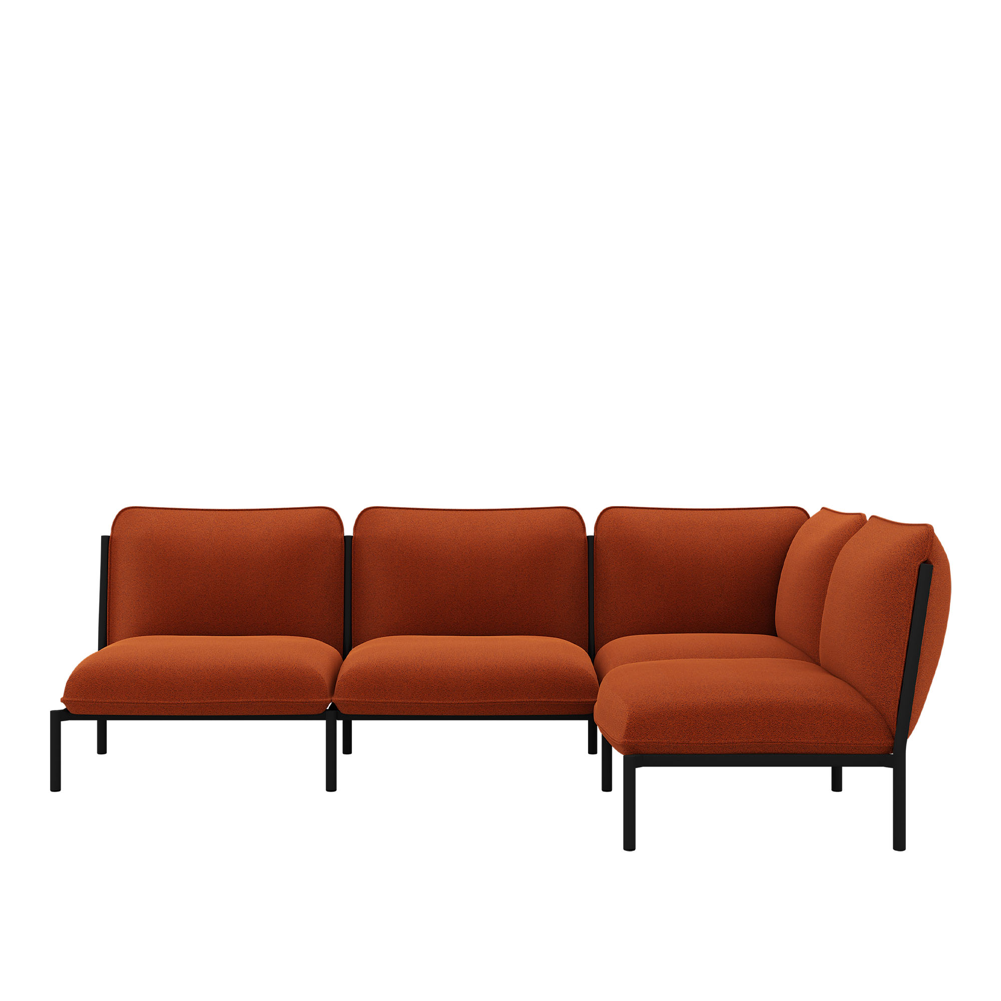 HEM - Kumo Corner Sofa - Right Canyon - Soffor - Anderssen & Voll - Orange - Metall/Syntetiskt/Skum/Ull