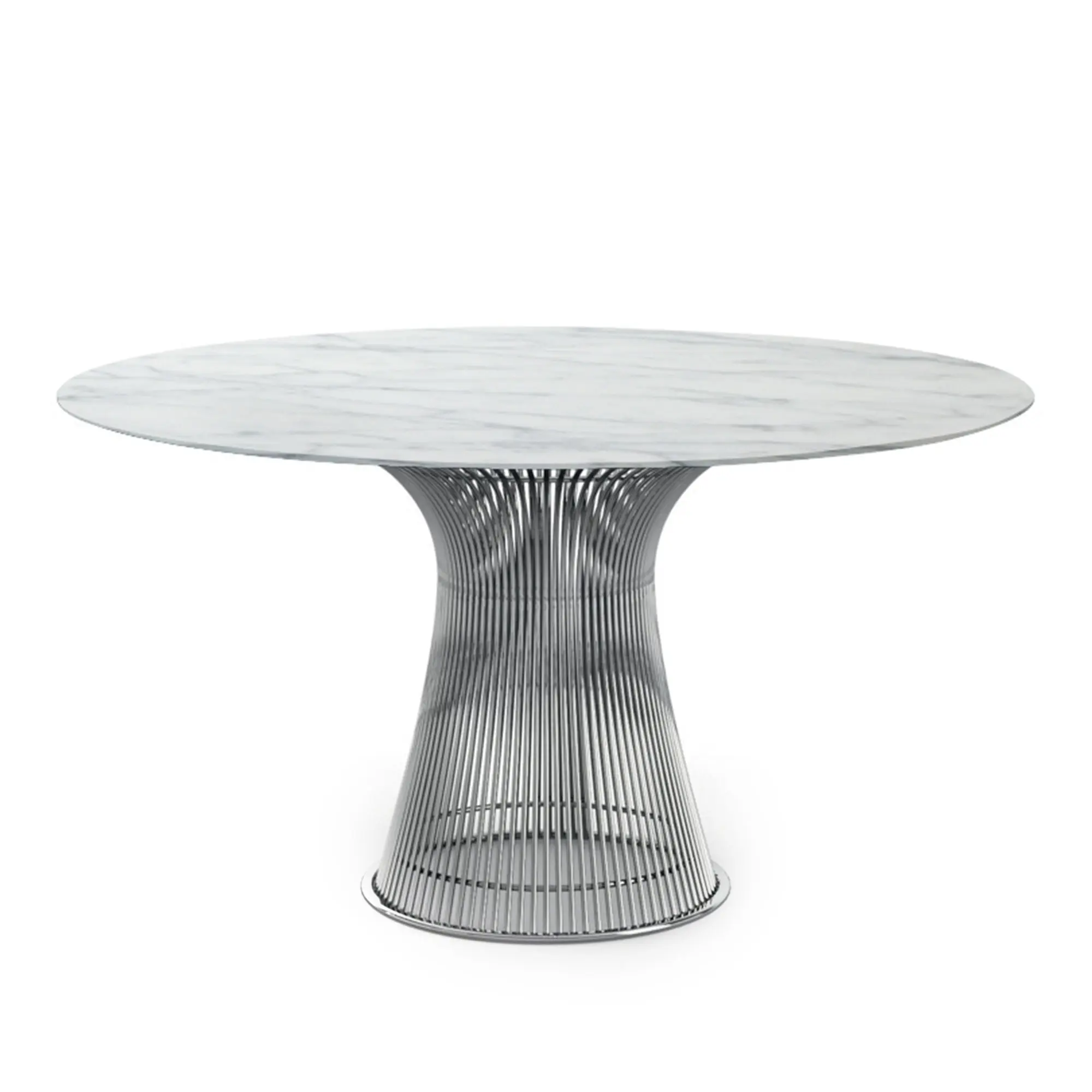 Platner matbord polerad nickel