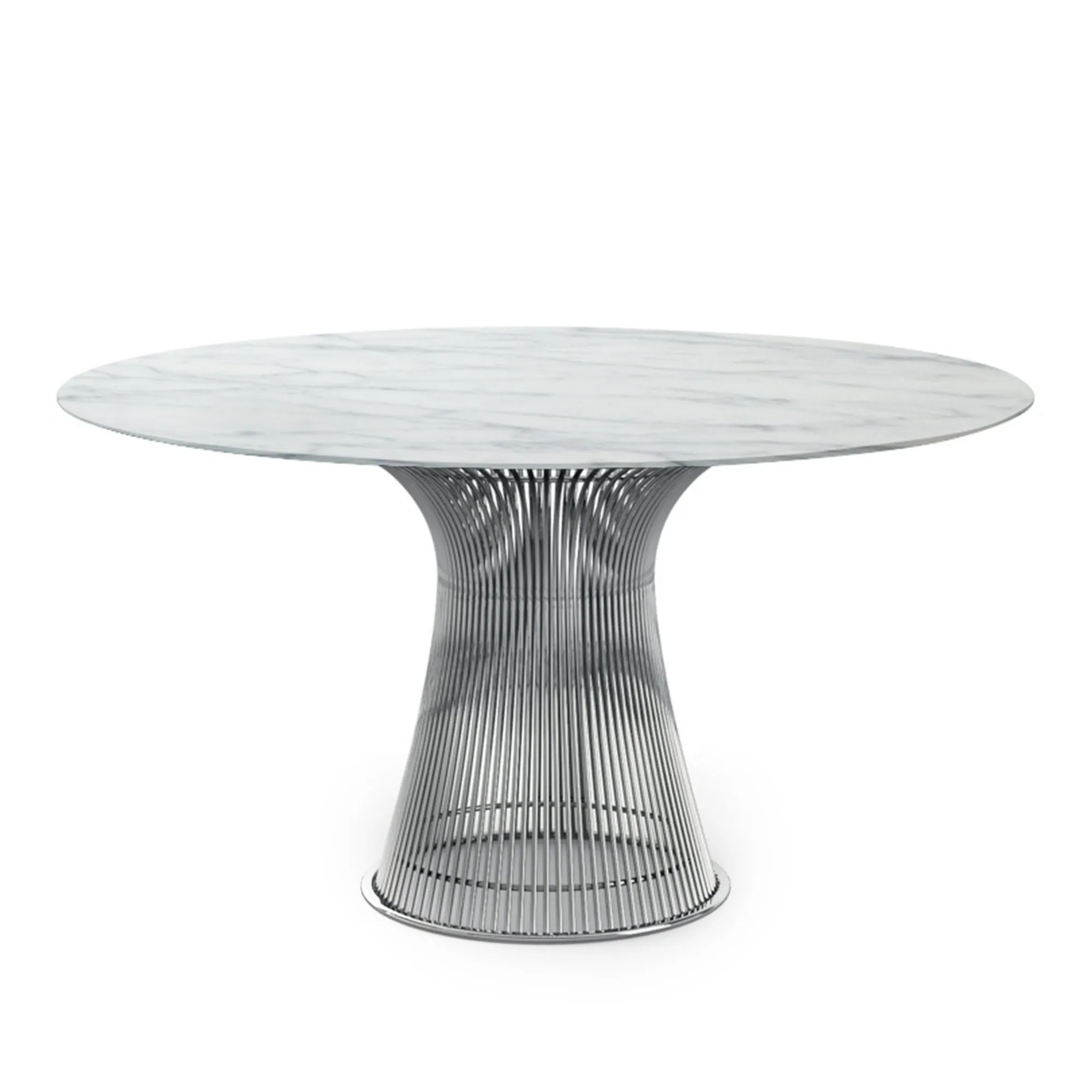 Platner matbord polerad nickel