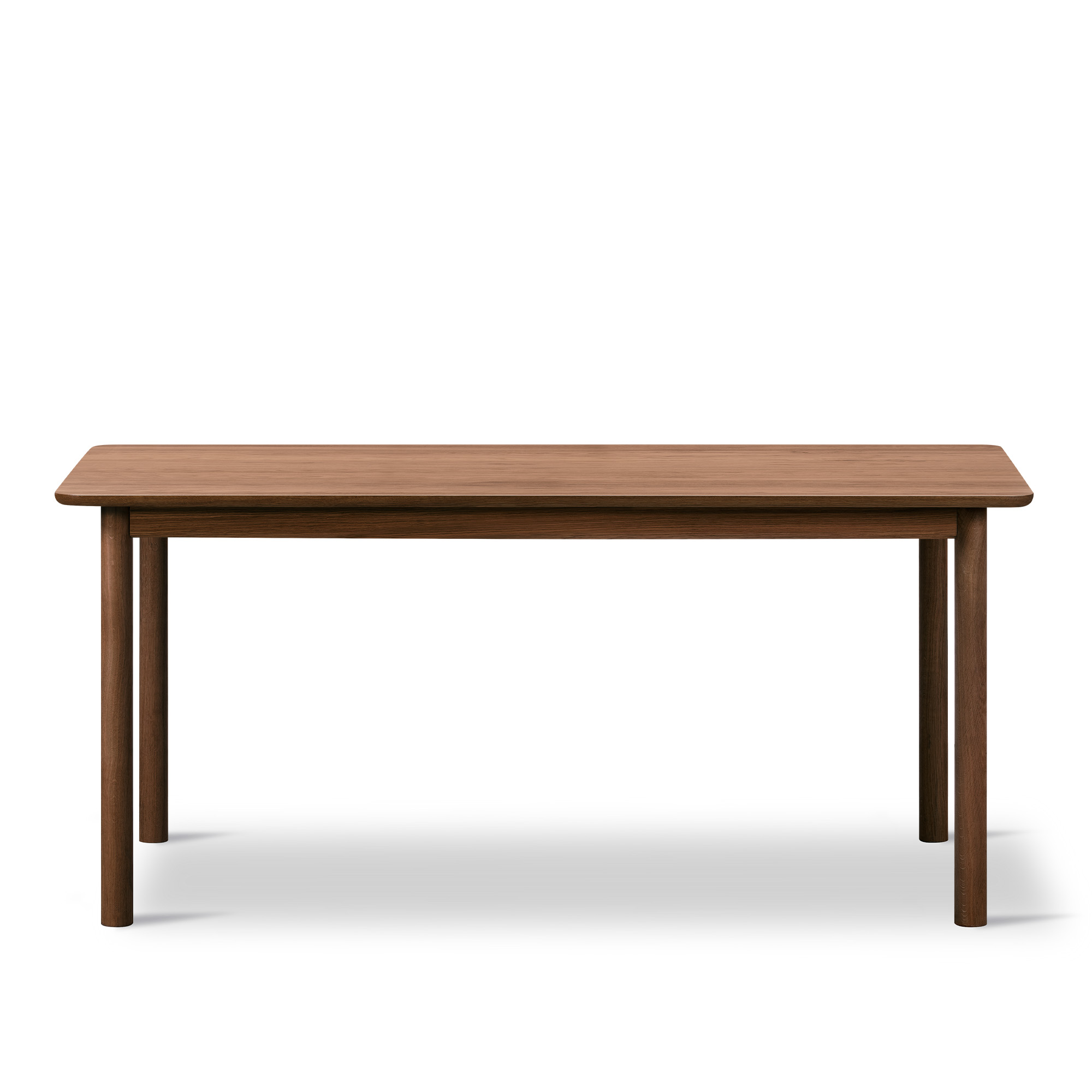 Fredericia Furniture - Plan Wood Table - 4 leg - 160 x 90 cm - height 73 cm - Smoked oak - oiled - Rounded edge - Oak smoked oiled - Matbord - Edward Barber & Jay Osgerby