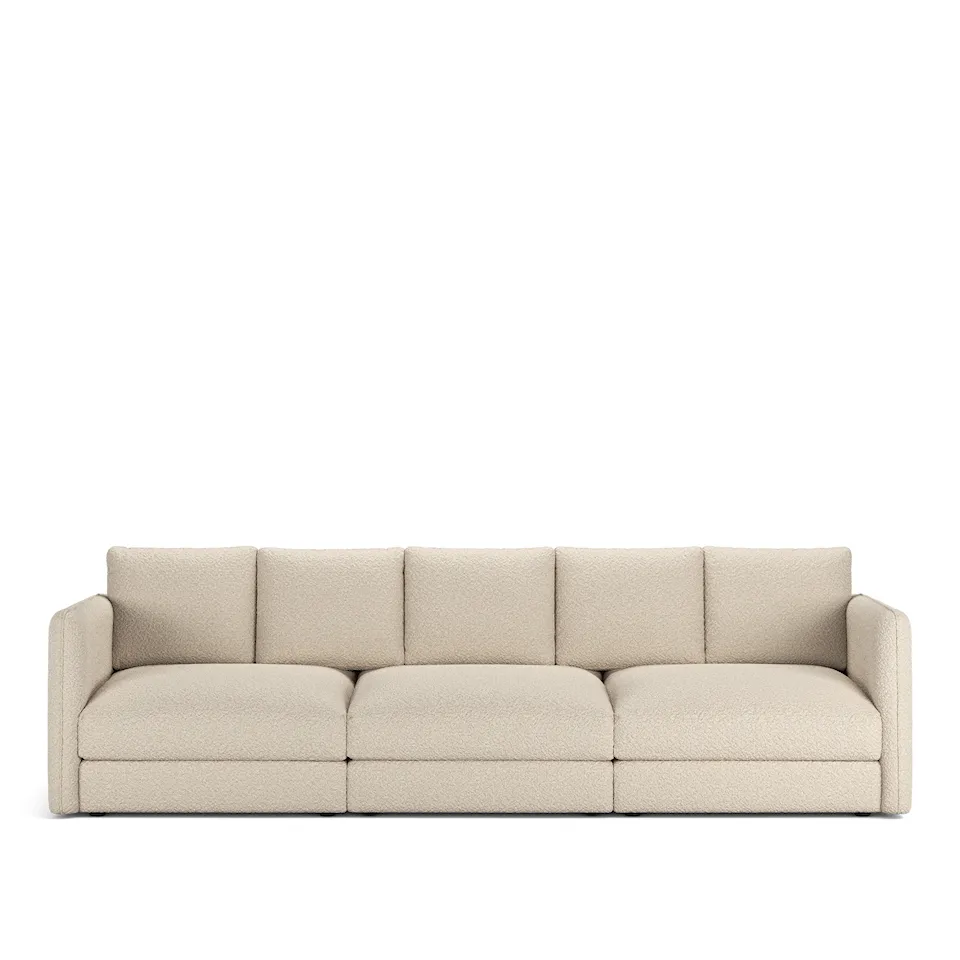 Pavarotti 3-Seater, Fixed Cover, Cushion Variant 02, Ascot White