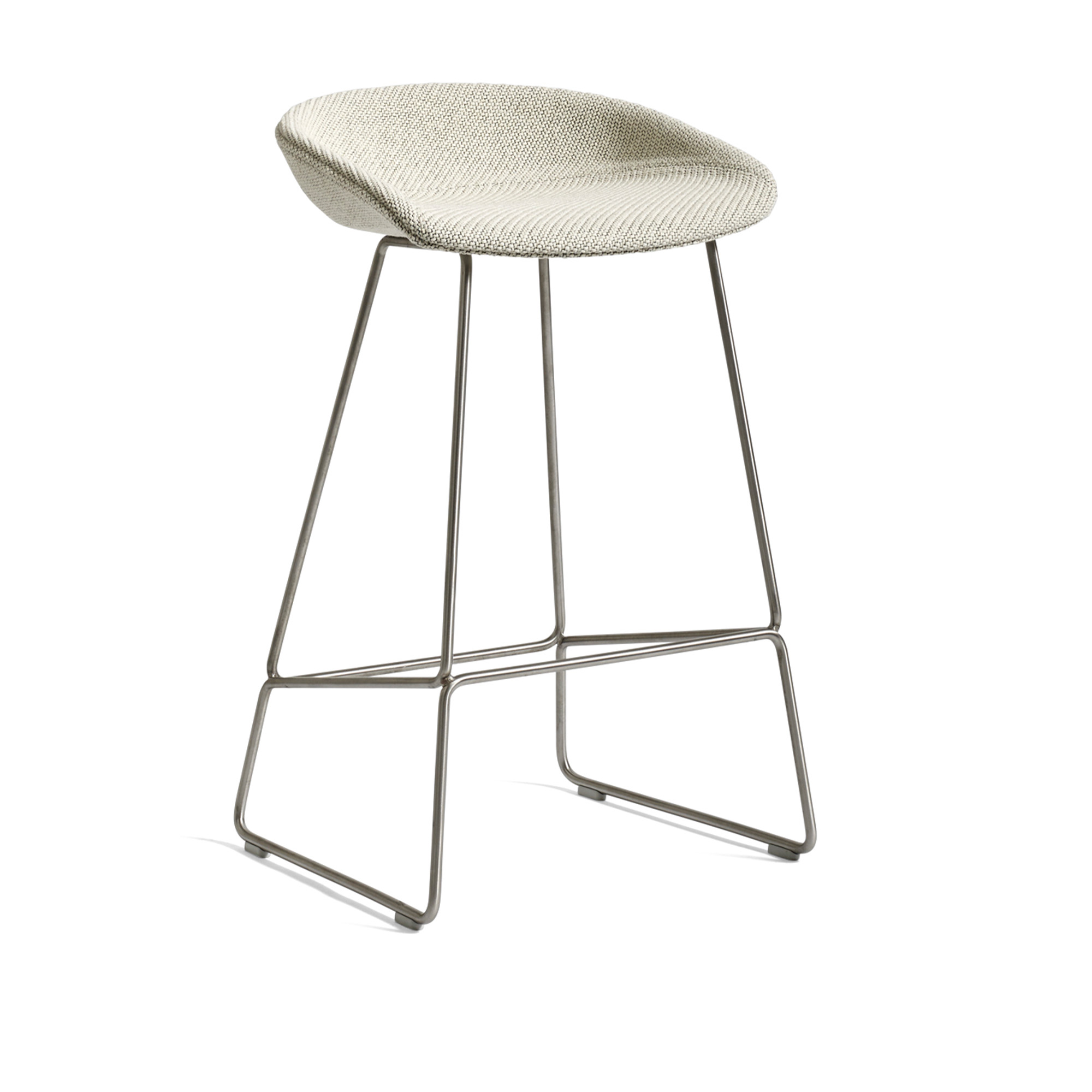 hay - about a stool aas39 low - stainless base - cat.5 - coda 2 100 - barstolar - hee welling - metall/plast