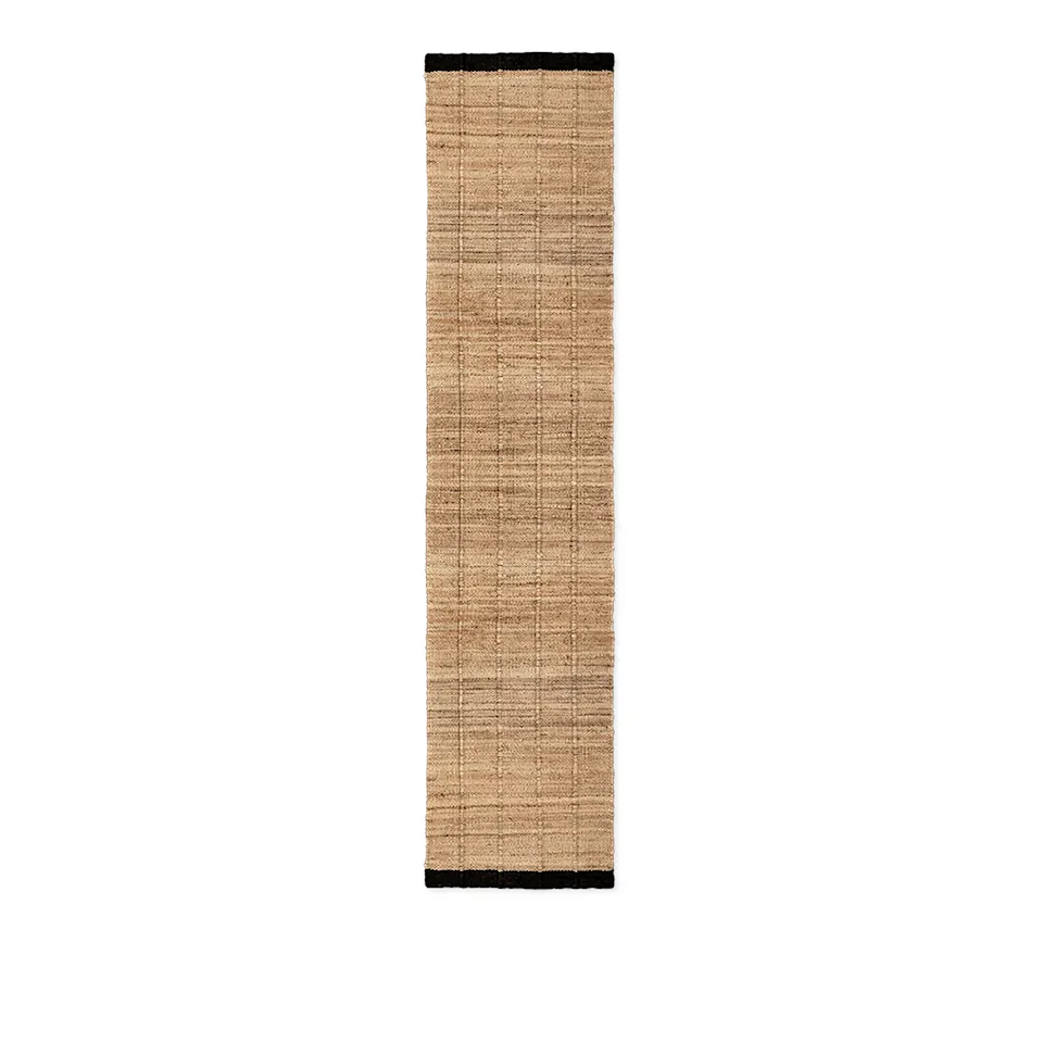 Jute Runner Black jutematta
