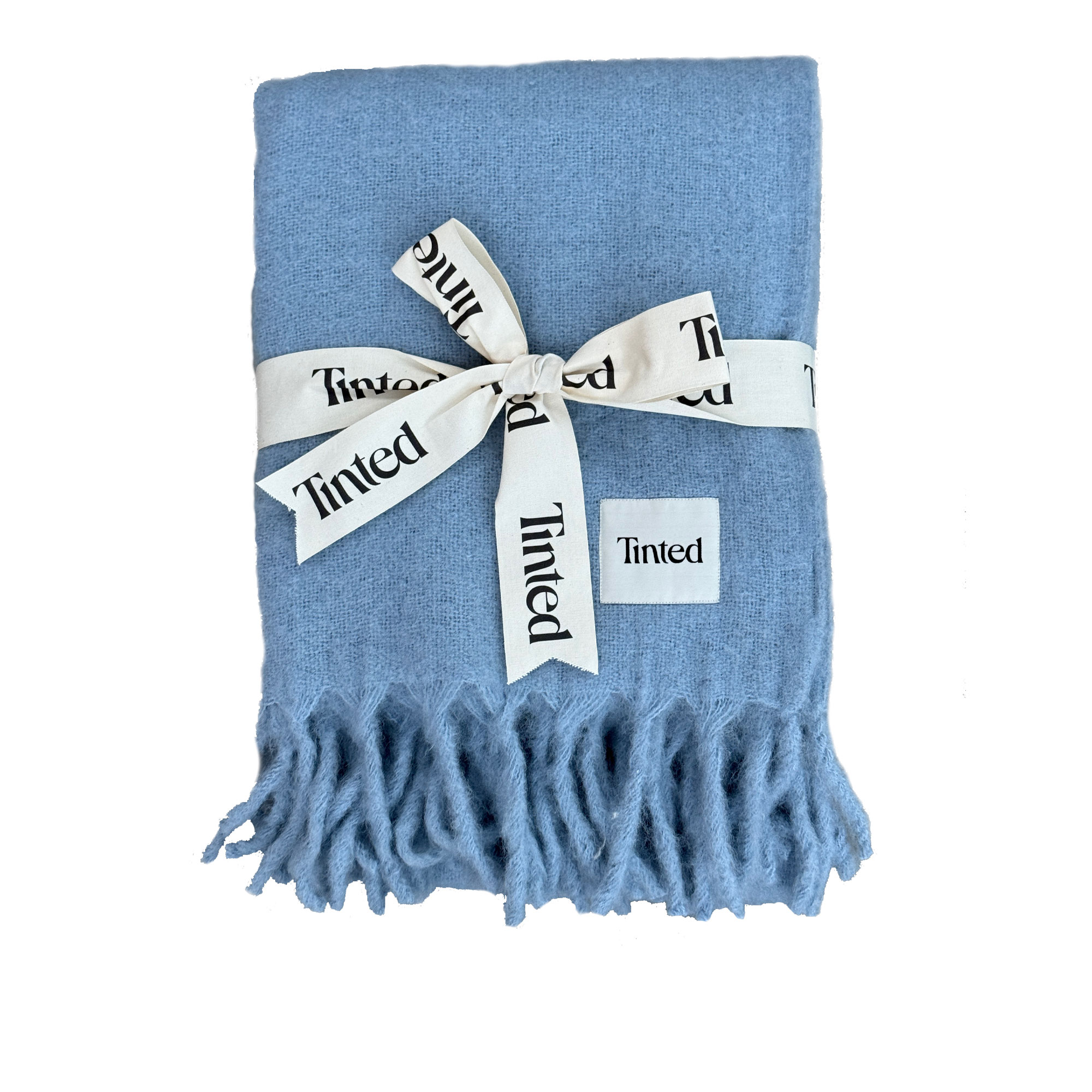 Tinted Objects - Fridh Mohair pläd 130 x 170 blå - Plädar och filtar | Textilier - Plädar Och Prydnadskuddar - Plädar Och Filtar | Möbelexperten