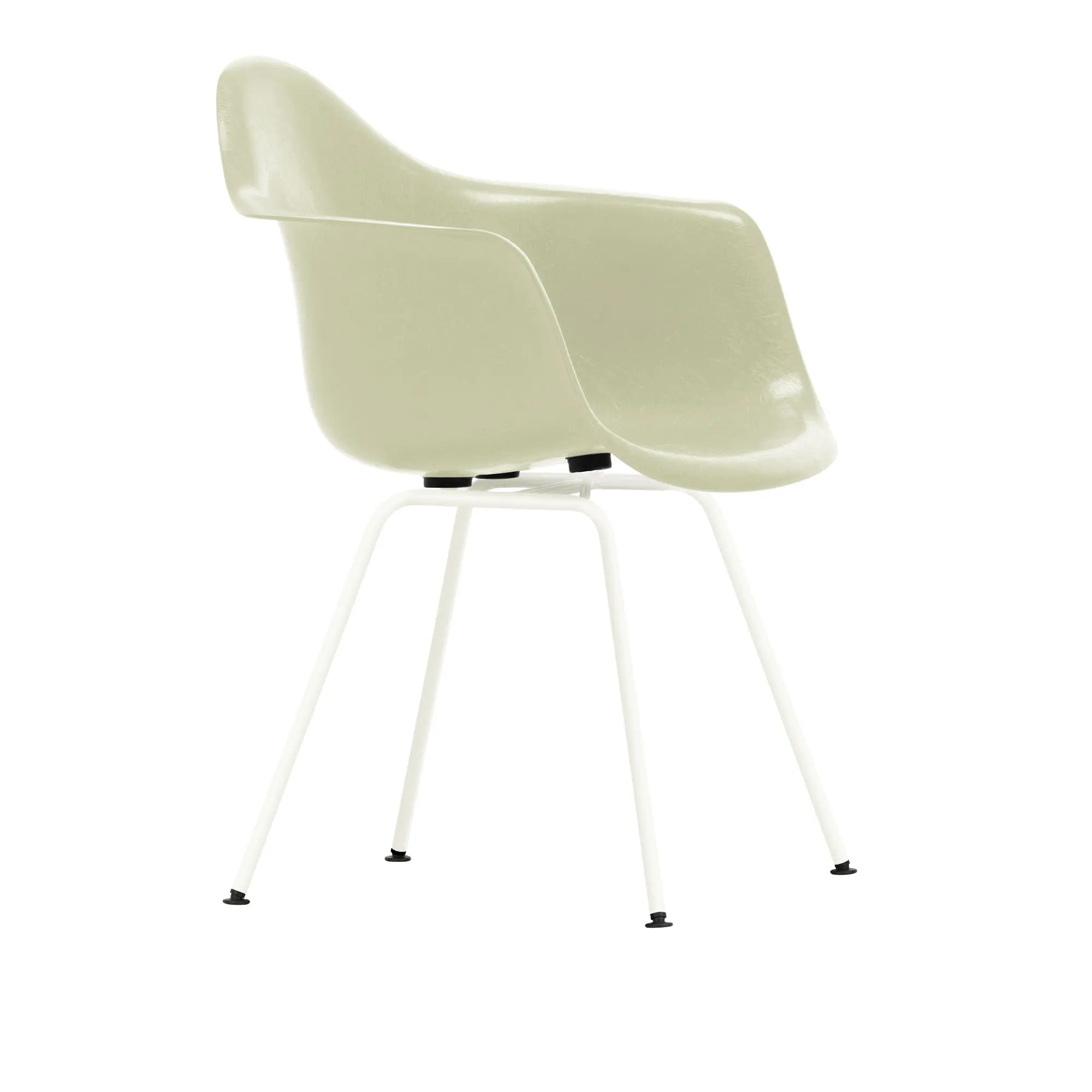 Eames Fiberglass Armchair DAX karmstol White