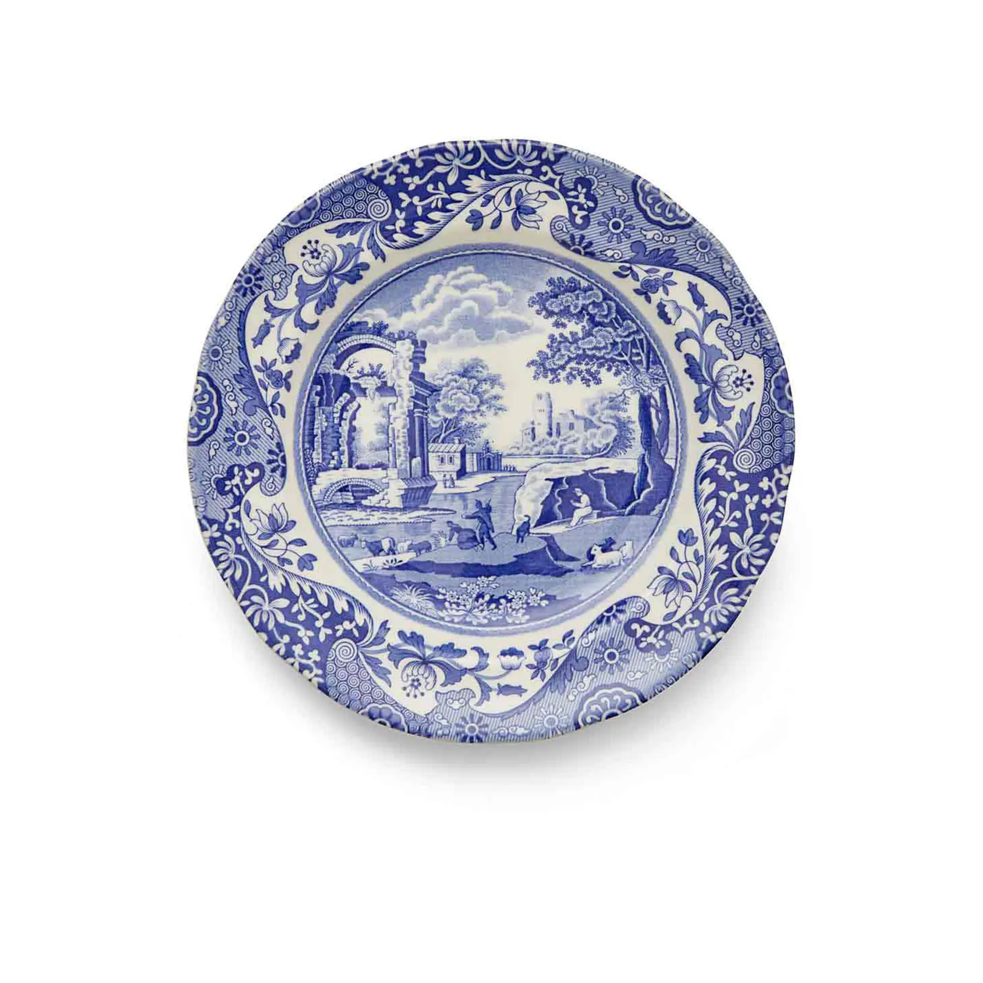 Blue italian tallrik