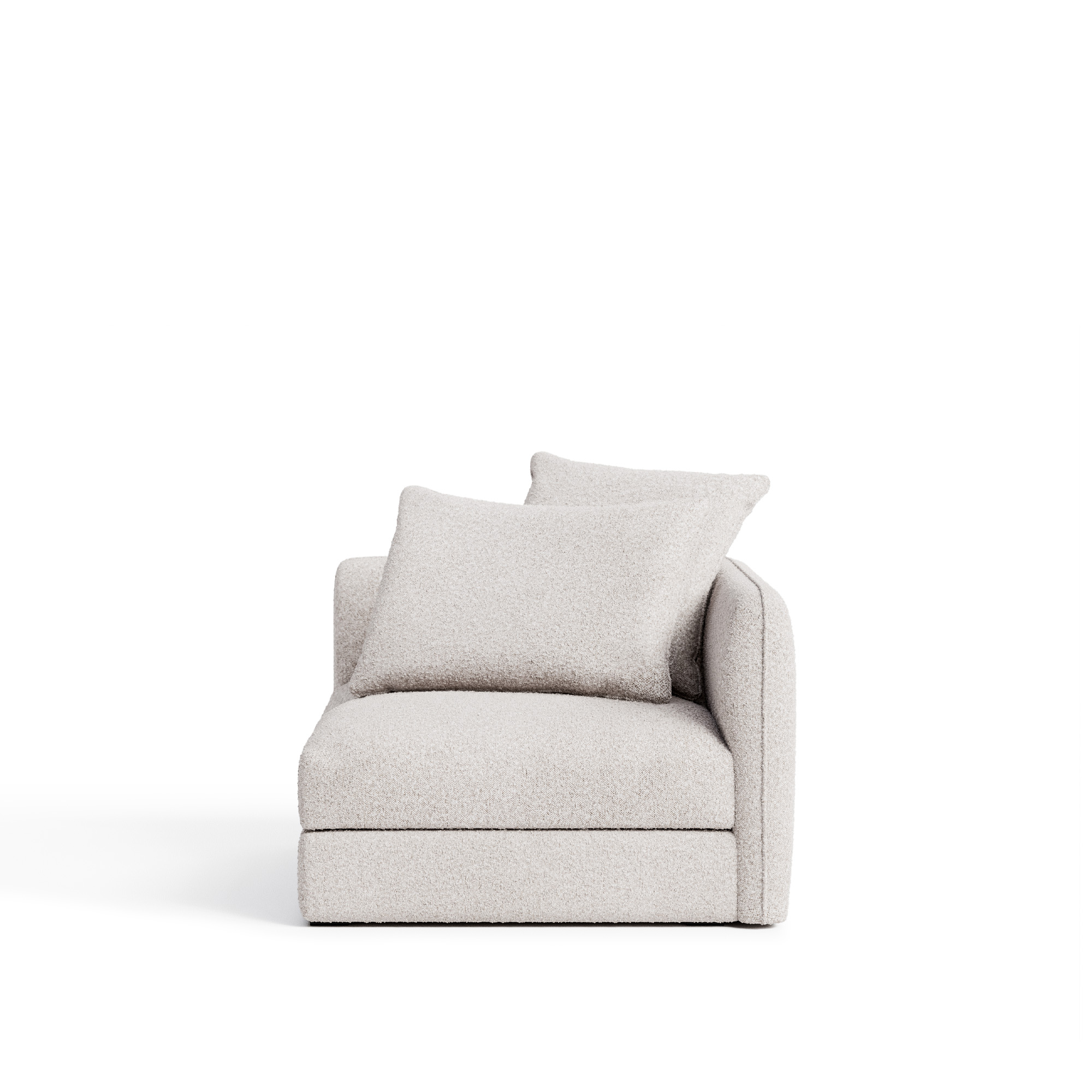 NO GA - Pavarotti Right Module Small - Ascot White 00 - NO GA Studio - Vit