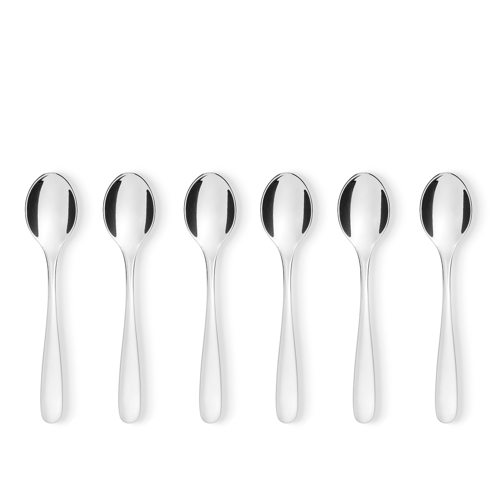 Alessi - NUOVO MILANO COFFEE SPOON Set of 6 - Skjeer - Ettore Sottsass - Metall