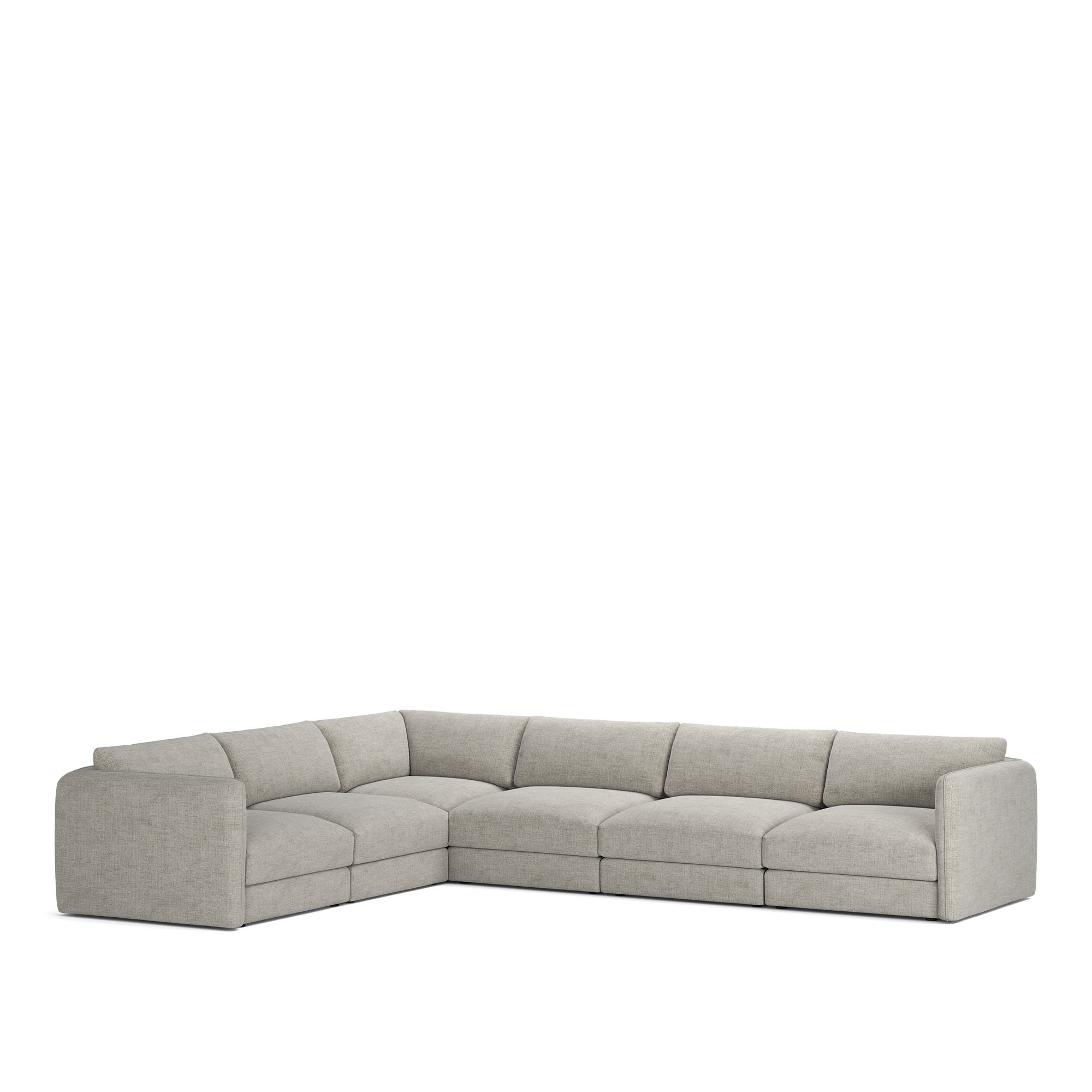 NOGA - Pavarotti 6-Seater Corner, Fixed Cover, Cushion Variant 03, Sienna 103 - Soffor - Gr&aring;