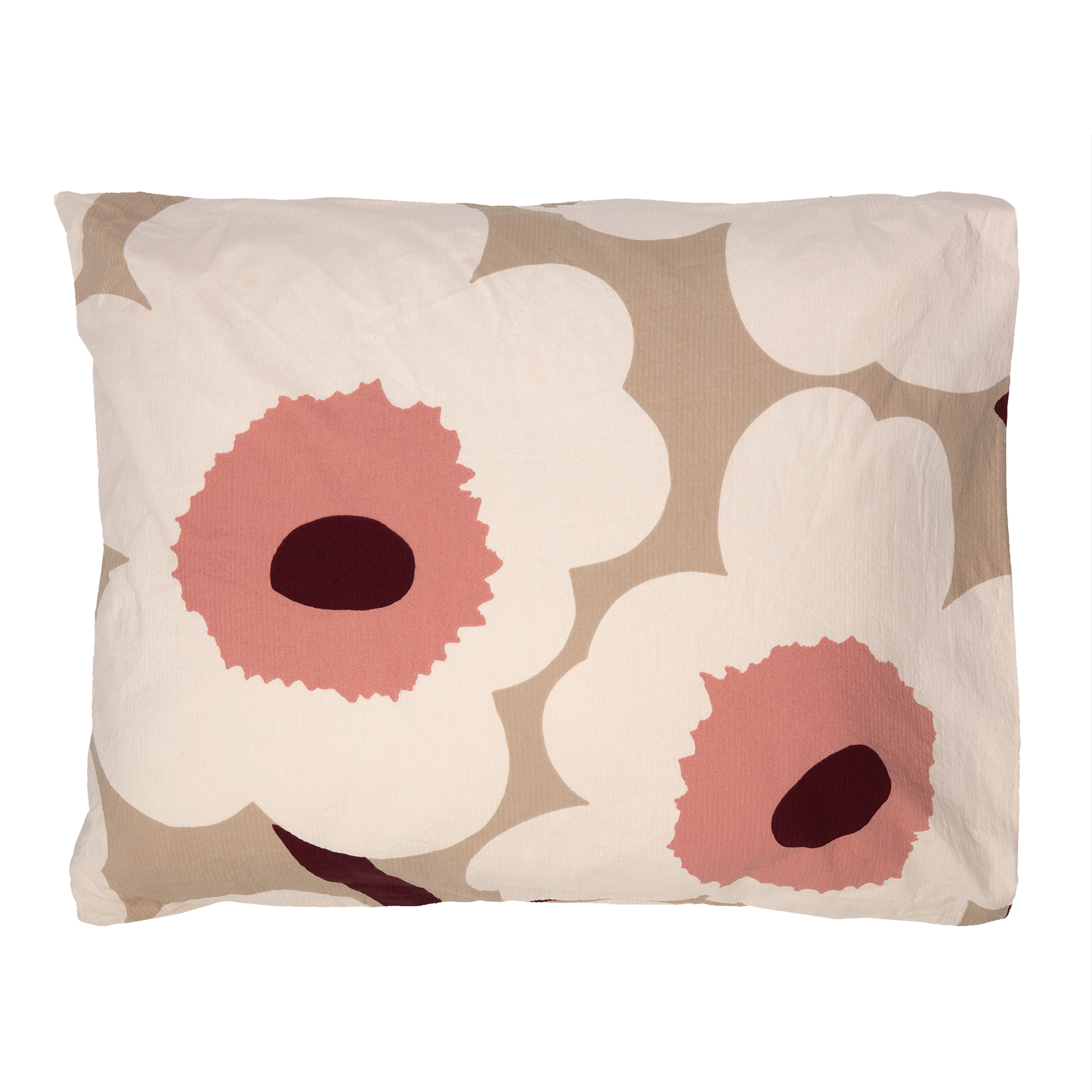 Marimekko - Unikko Pc 50 x 60 cm, White/Clay/Rose - Örngott | Textilier - Sovrumstextilier - Örngott | Möbelexperten