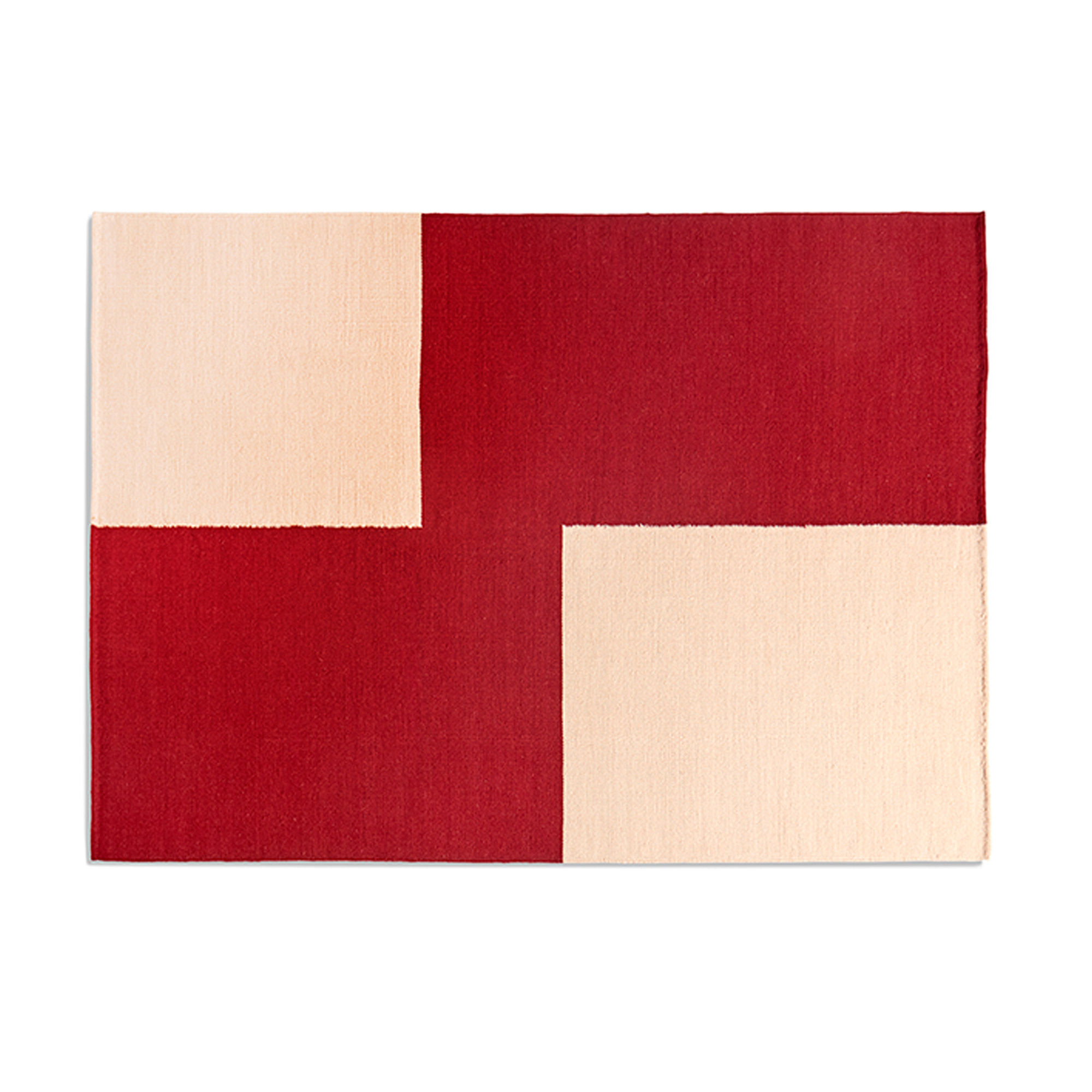 HAY - Ethan Cook Flat Works 170x240 Cm Red Offset - Mönstrade mattor - Ethan Cook - Röd,Vit