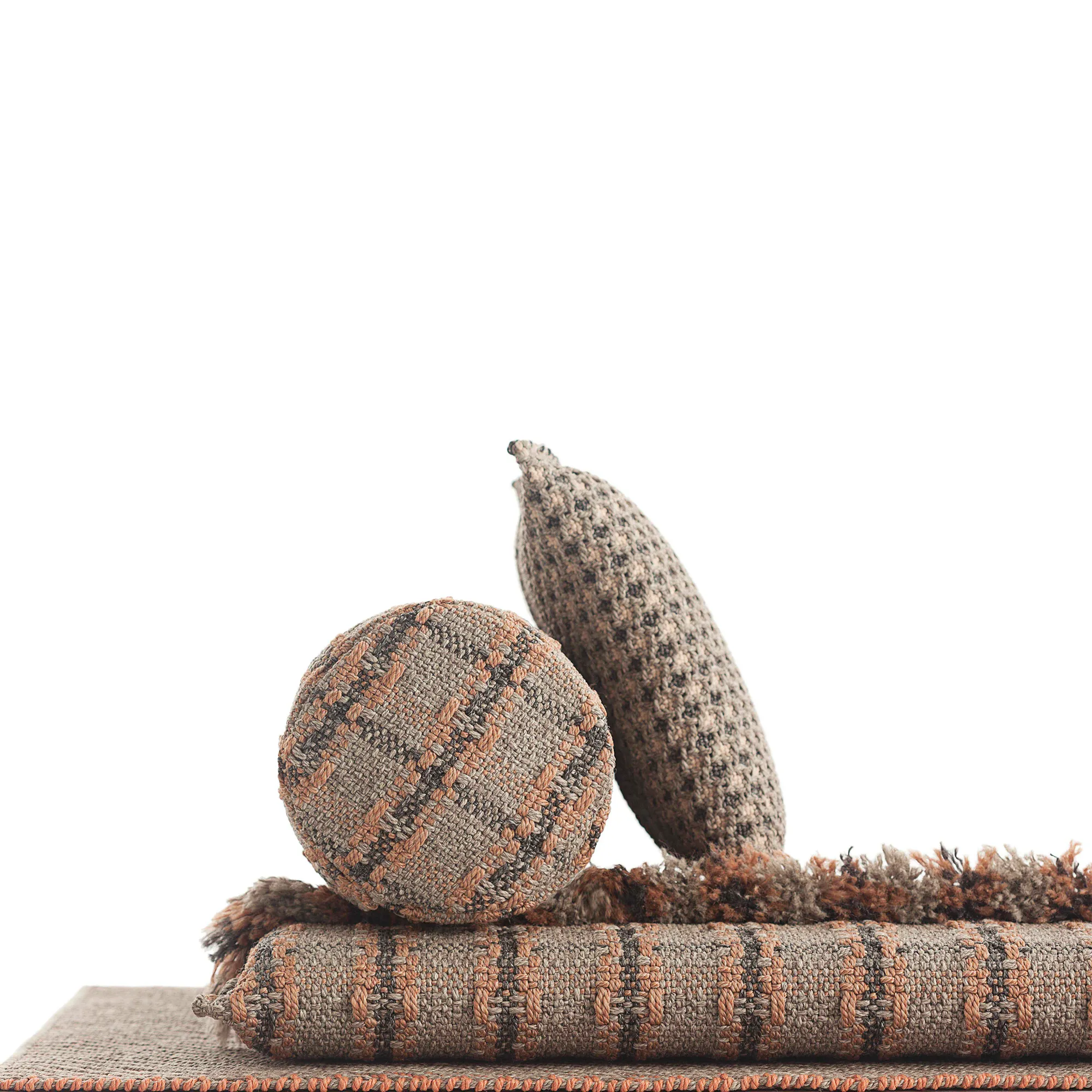 Garden Layers Small Roll - Checks Terracotta