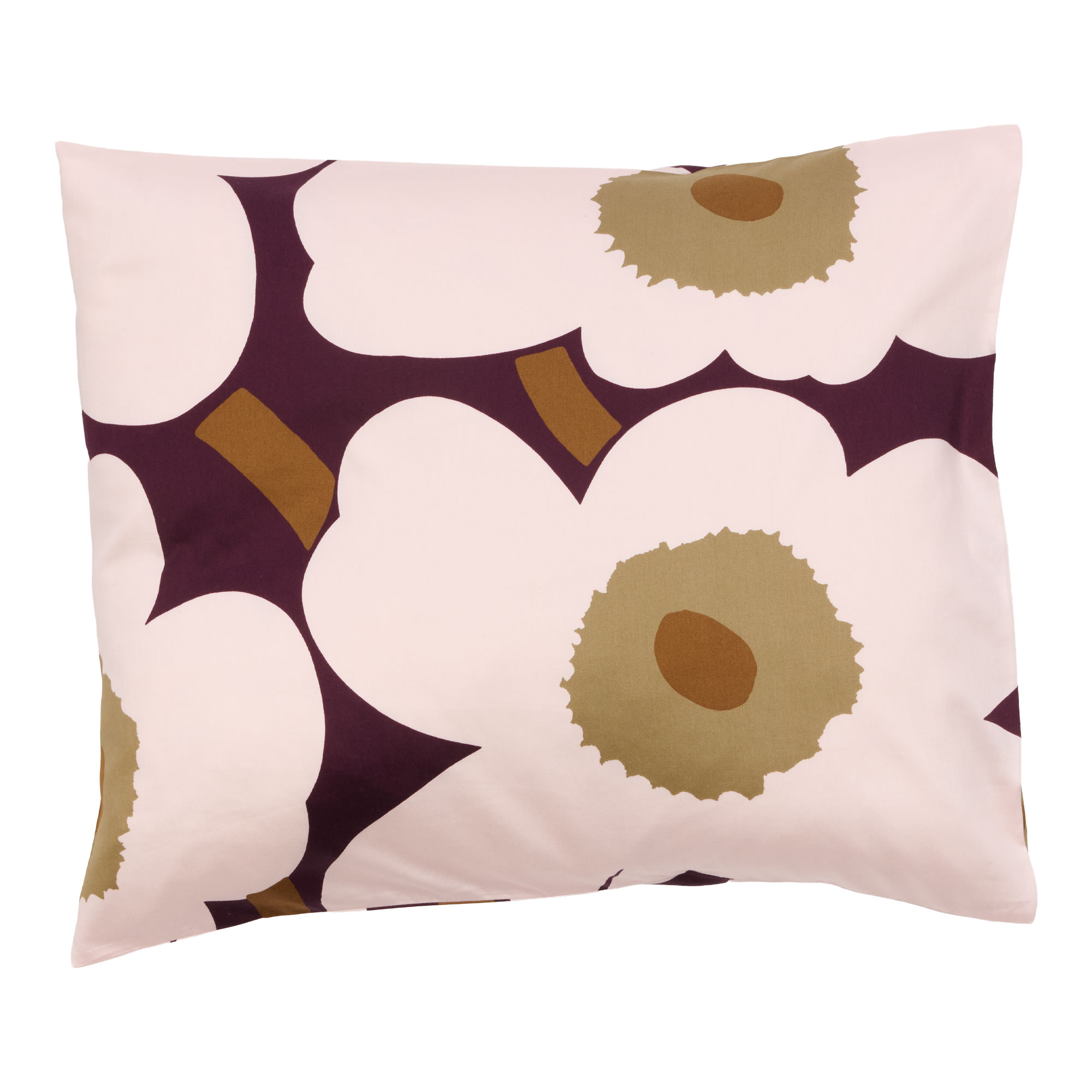 Marimekko - Unikko putevar 50x60 cm plomme/rosa/elmwood/toffee - Putetrekk