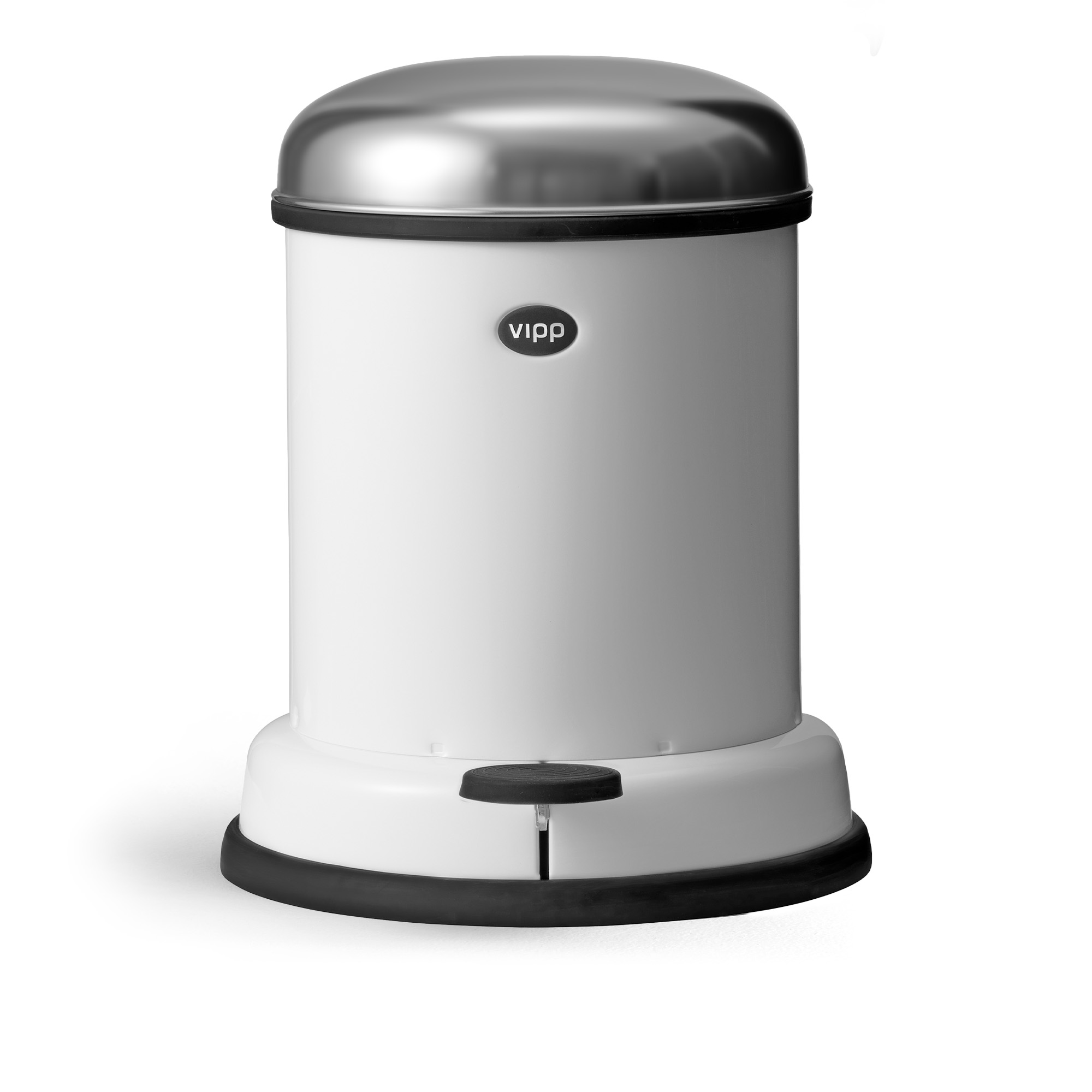Vipp - Vipp14 soptunna pedal 8L vit - Pedalhinkar - Vit | Inredning - Badrumsinredning - Pedalhinkar | Möbelexperten